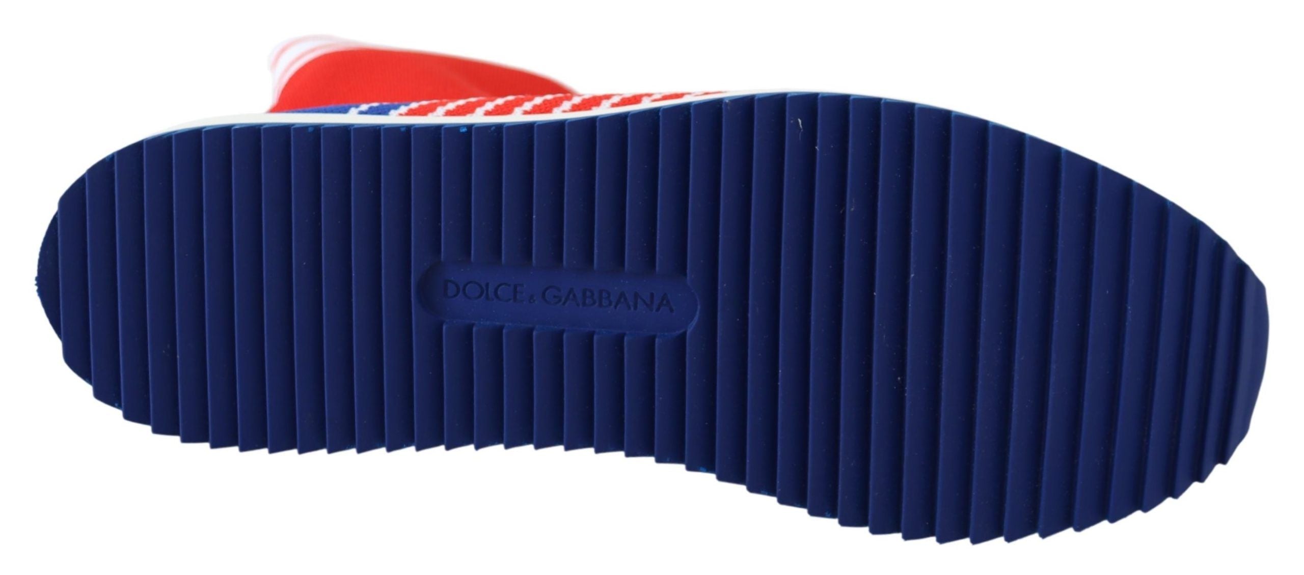 Baskets Dolce & Gabbana Sorrento bleu et rouge