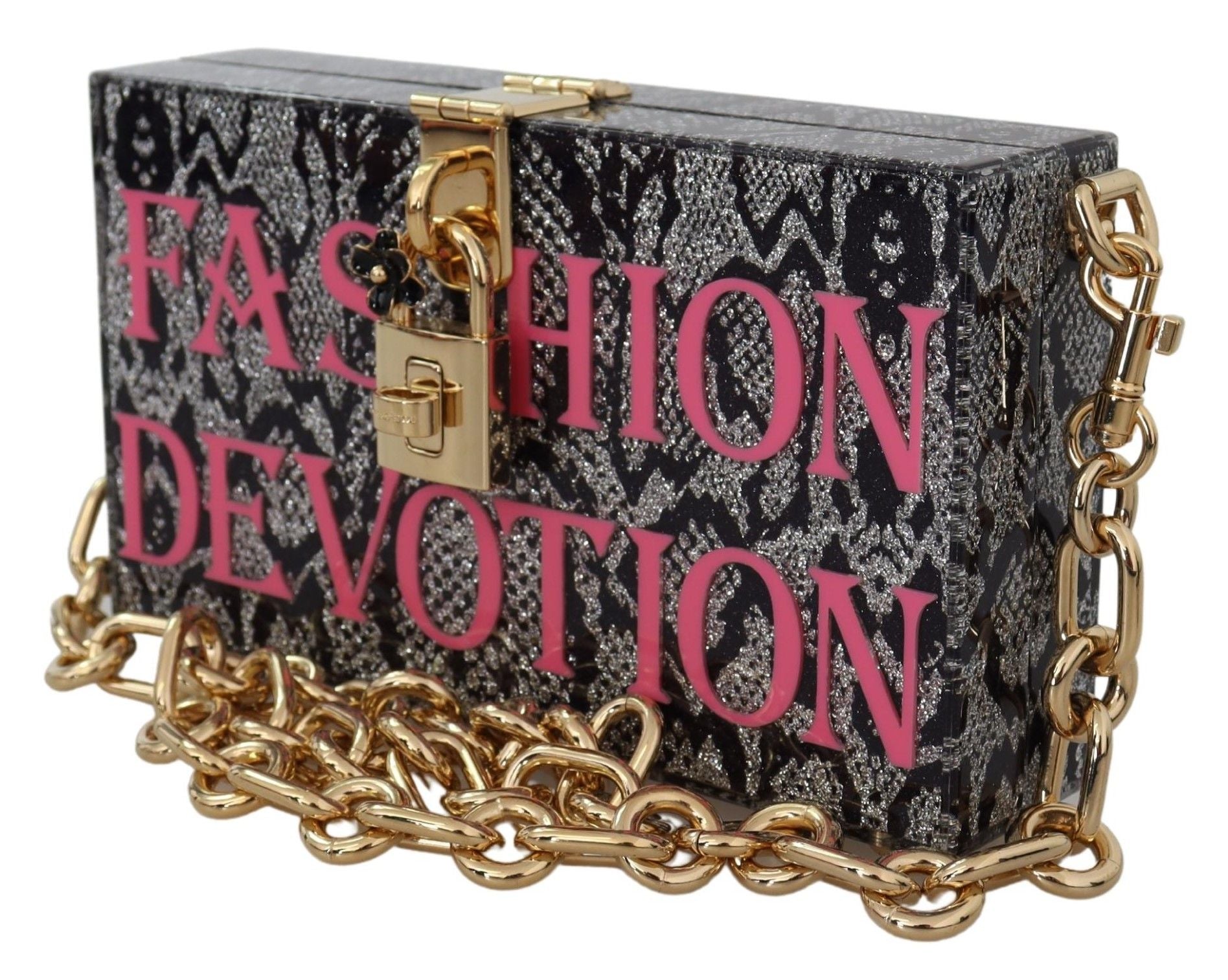 Pochette Dolce & Gabbana Sicily Box gris