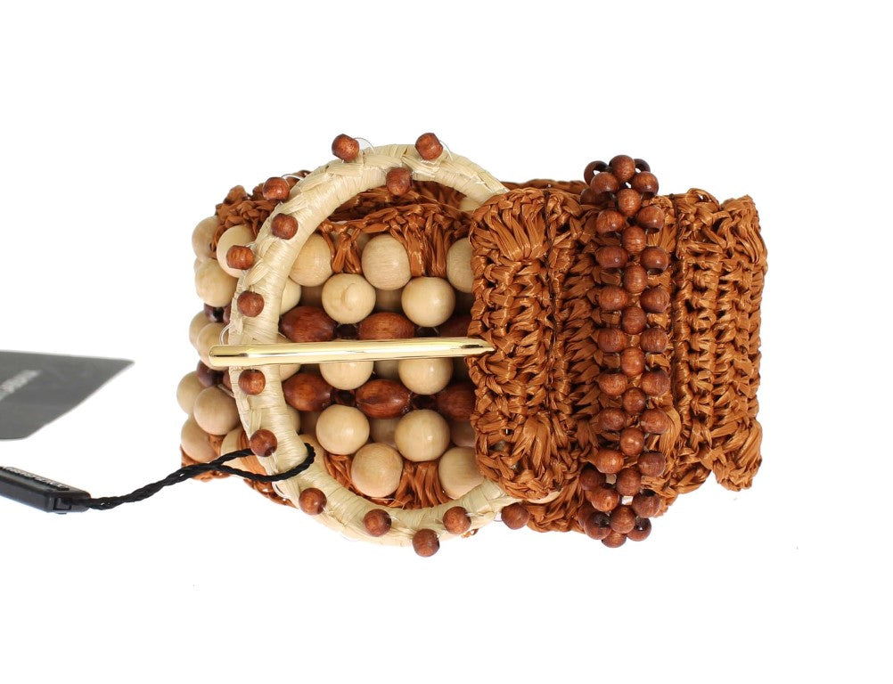 Ceinture Dolce & Gabbana tissée marron