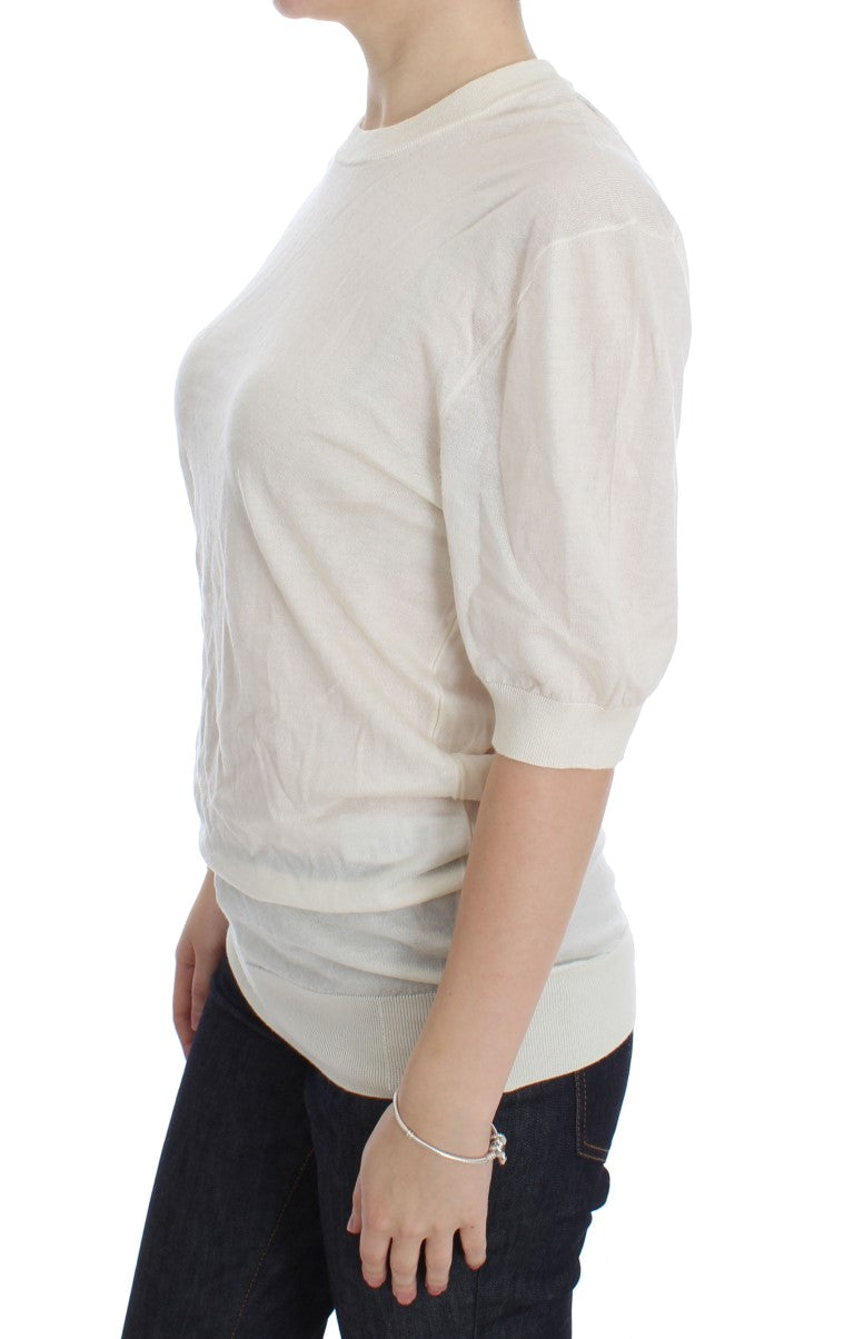 Pull Dolce & Gabbana 1/2 manches blanc