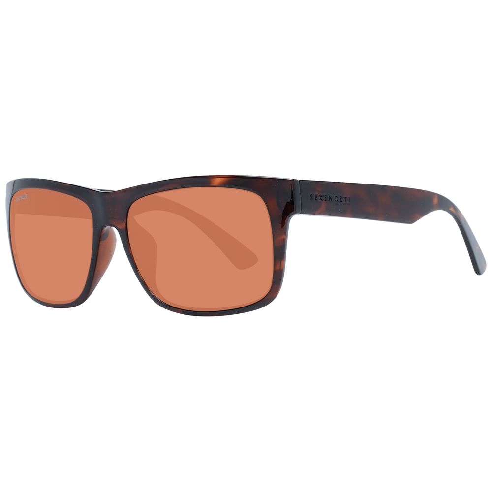 Lunettes Serengeti unisexes marron