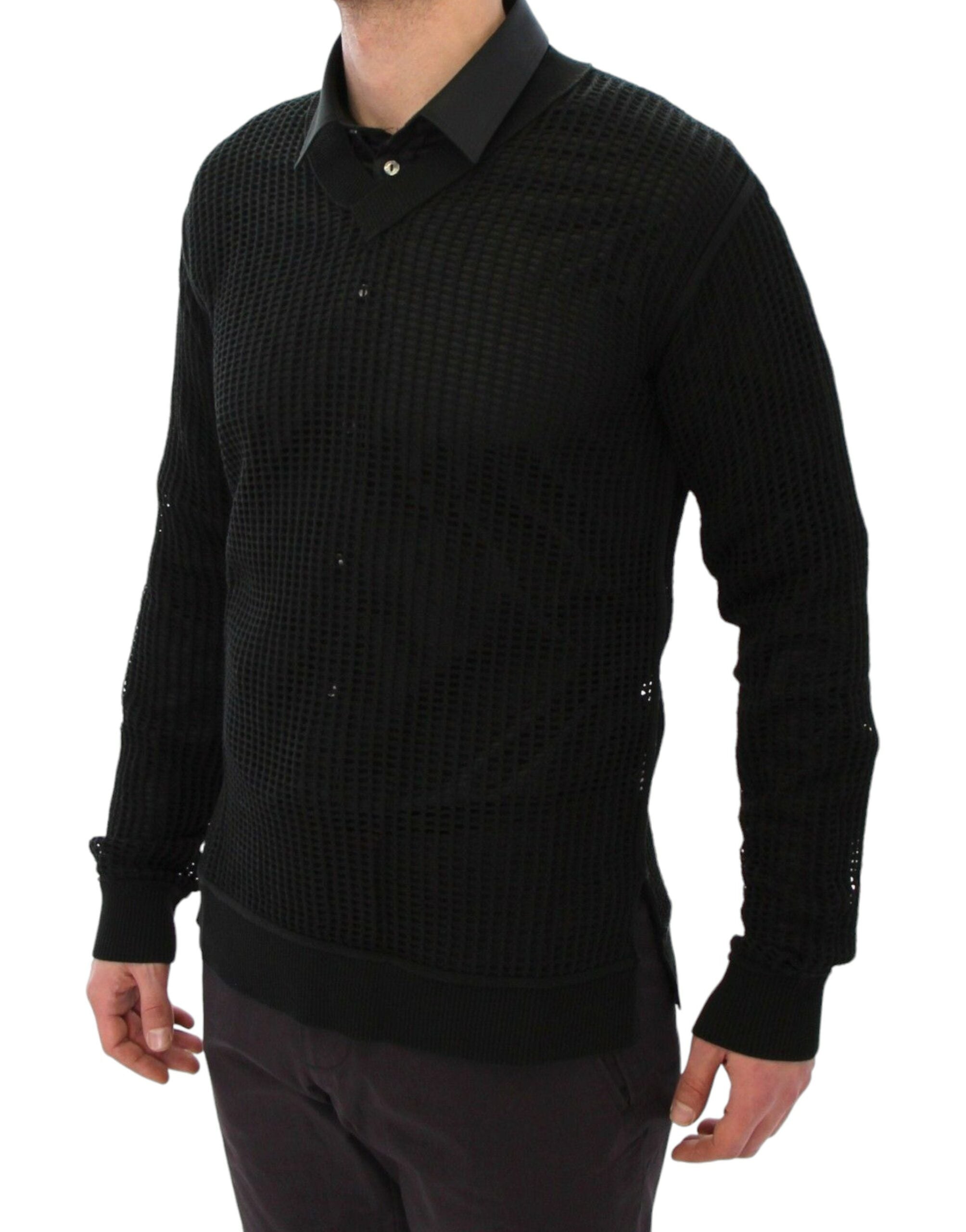 Pull Dolce & Gabbana V-neck vert foncé