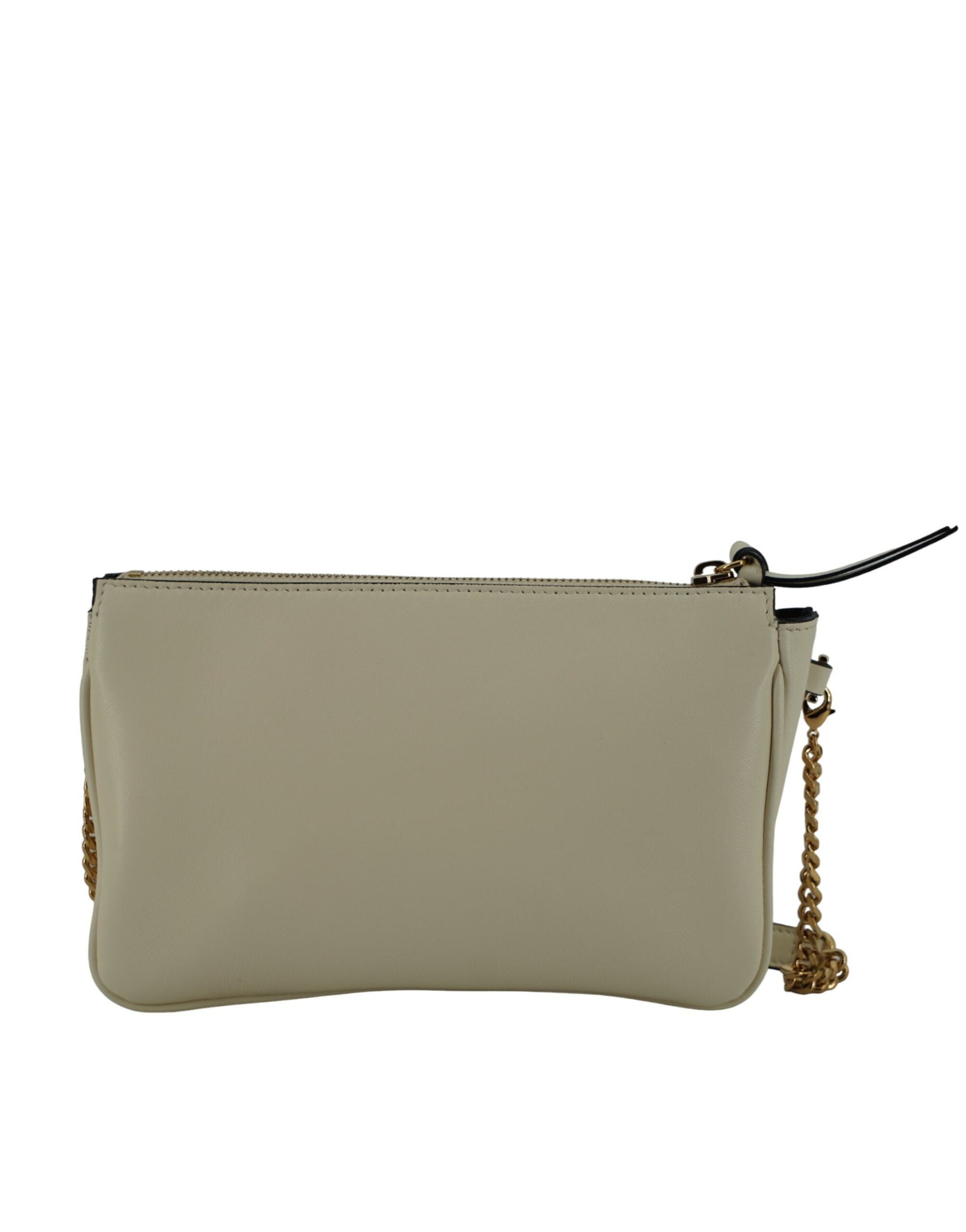 Pochette Versace Pouch cuir blanc