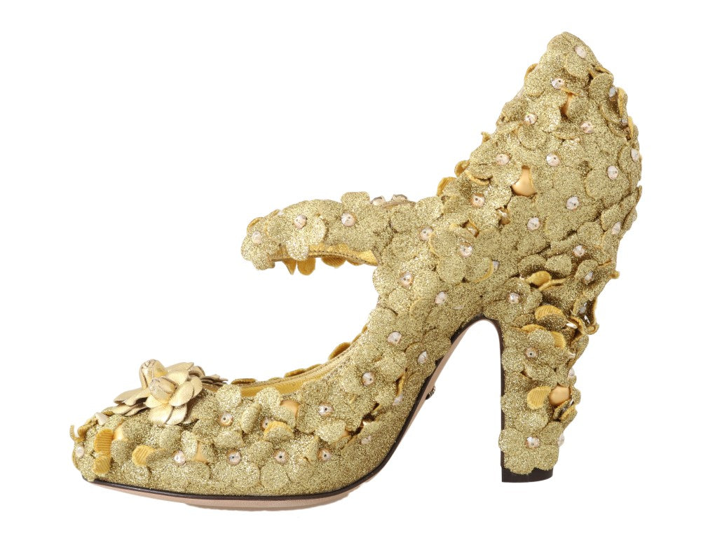 Escarpins Dolce & Gabbana Mary Janes dorées