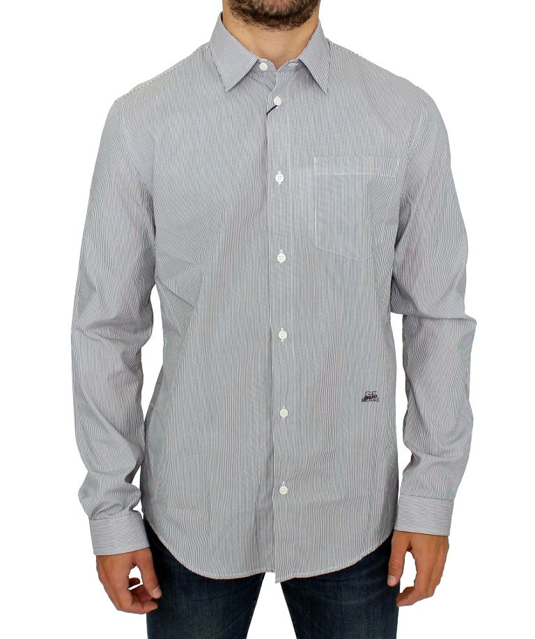 Chemise GF Ferre rayée grise