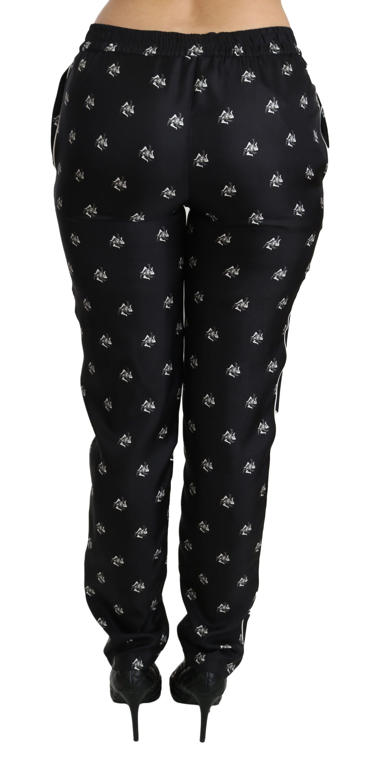 Pantalon Dolce & Gabbana mid waist noir