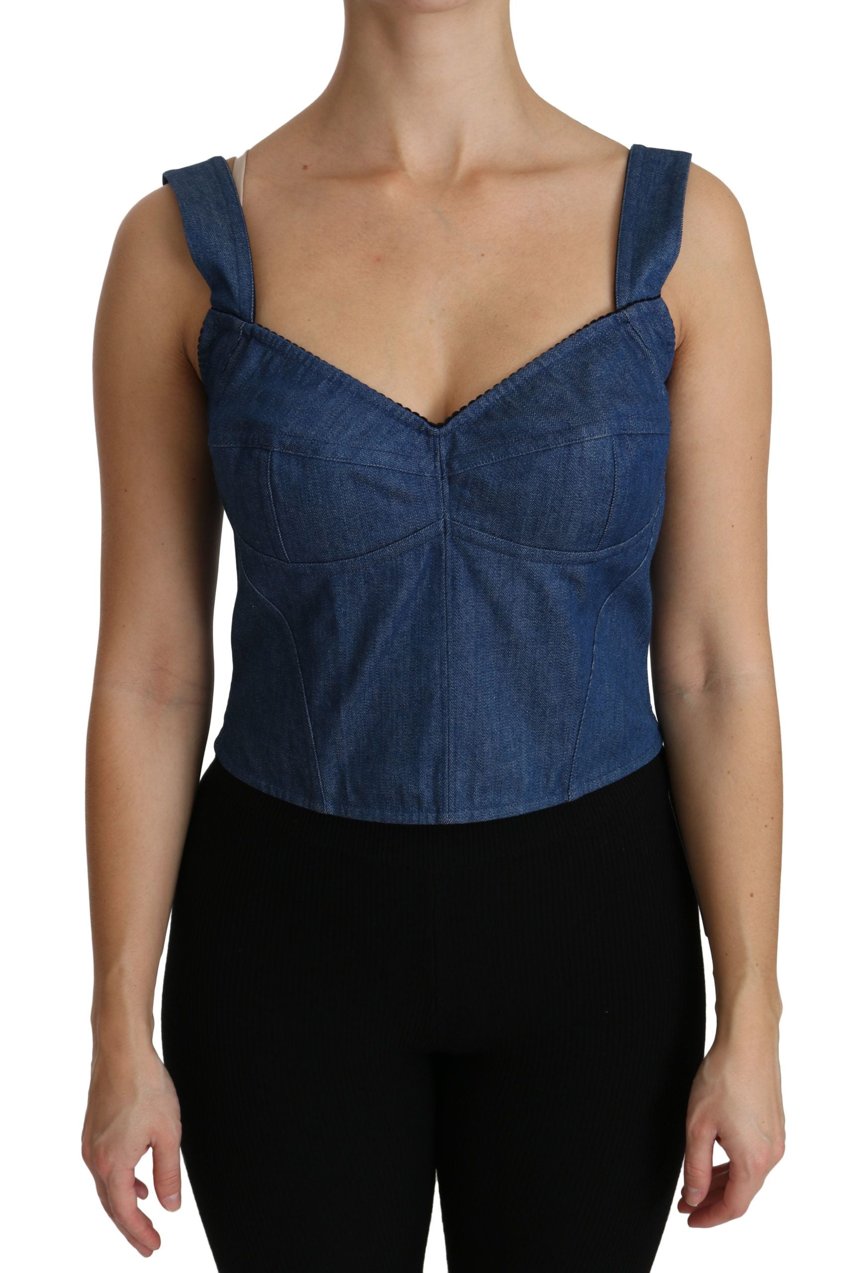Blouse Dolce & Gabbana Bustier bleue