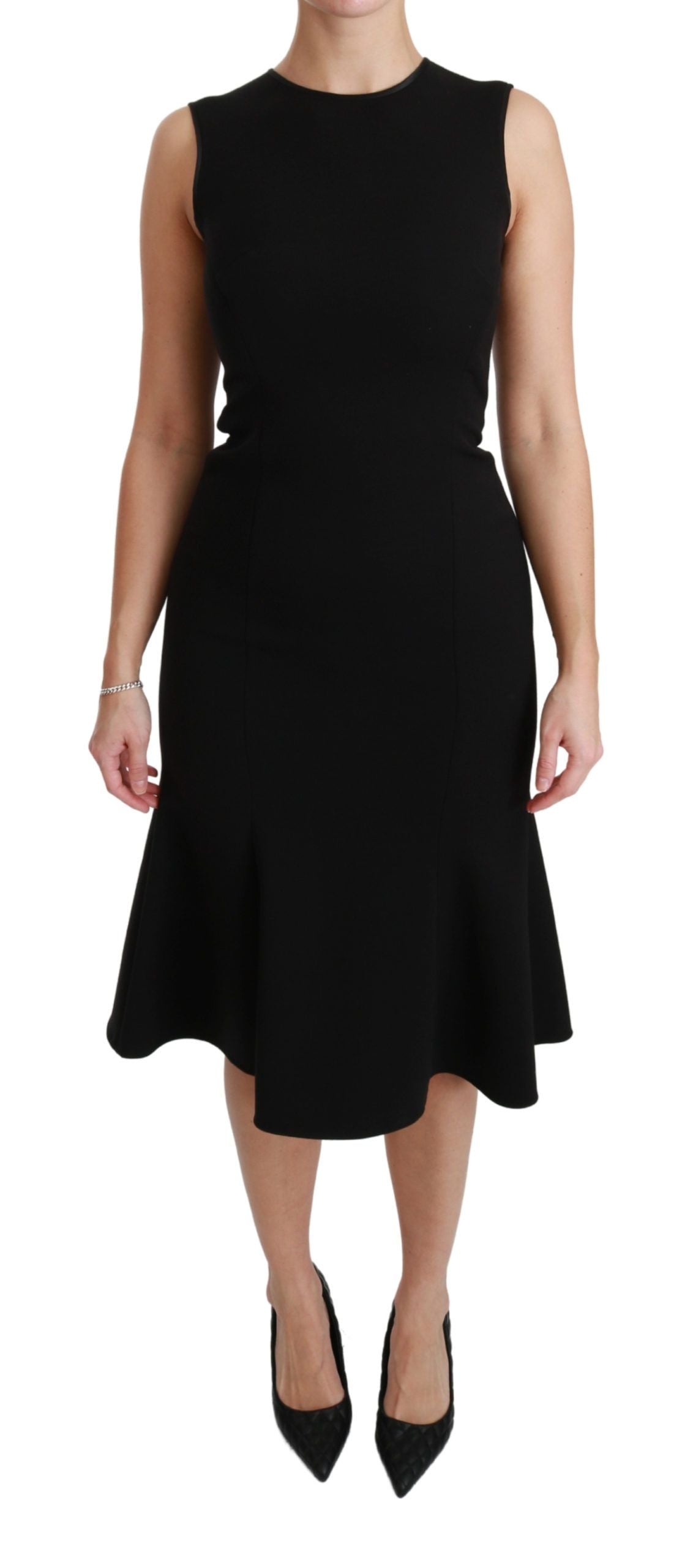 Robe fit flare Dolce & Gabbana noire