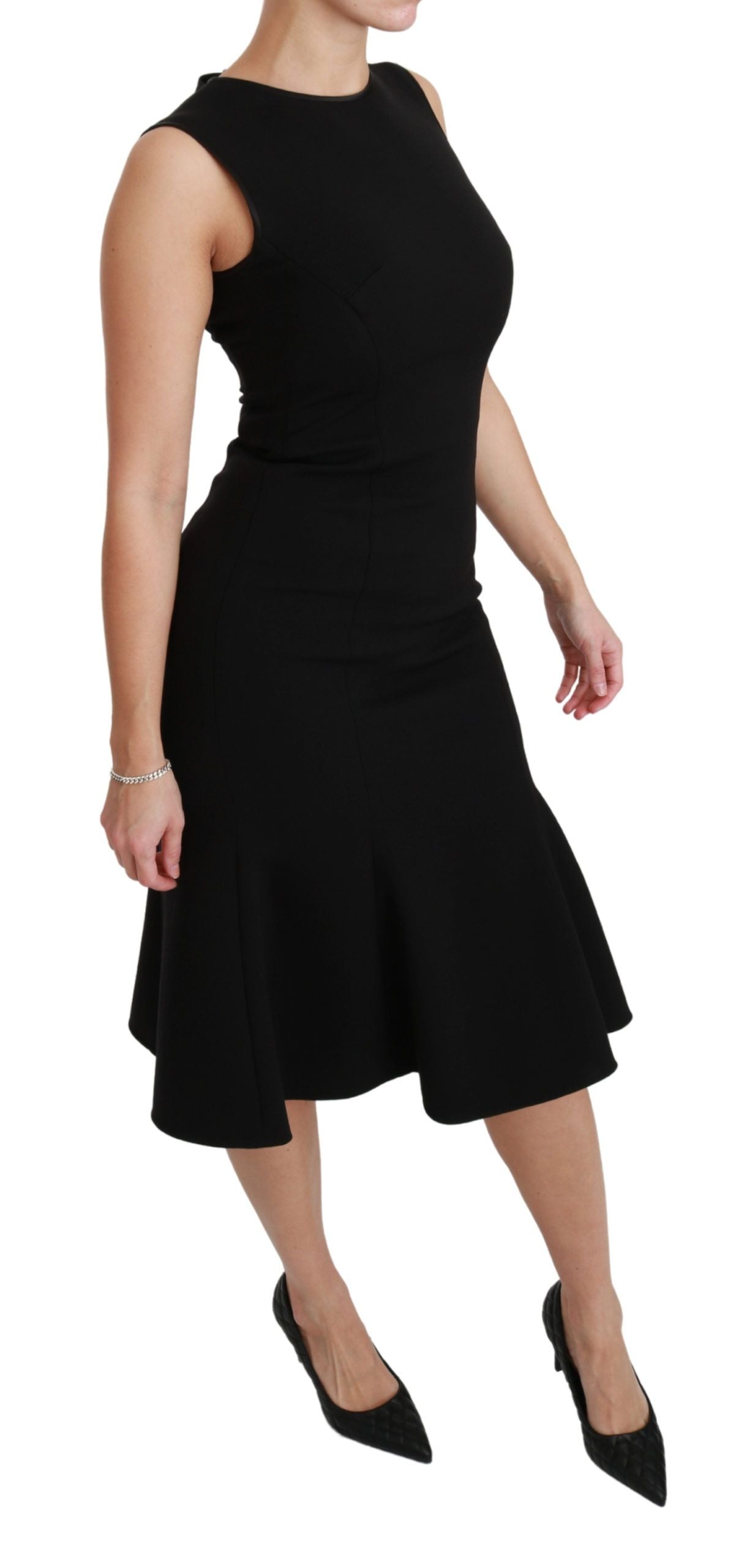 Robe fit flare Dolce & Gabbana noire