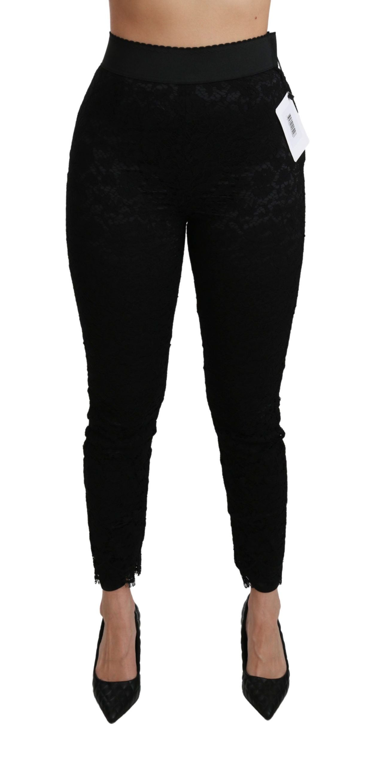 Pantalon Dolce & Gabbana en dentelle noire