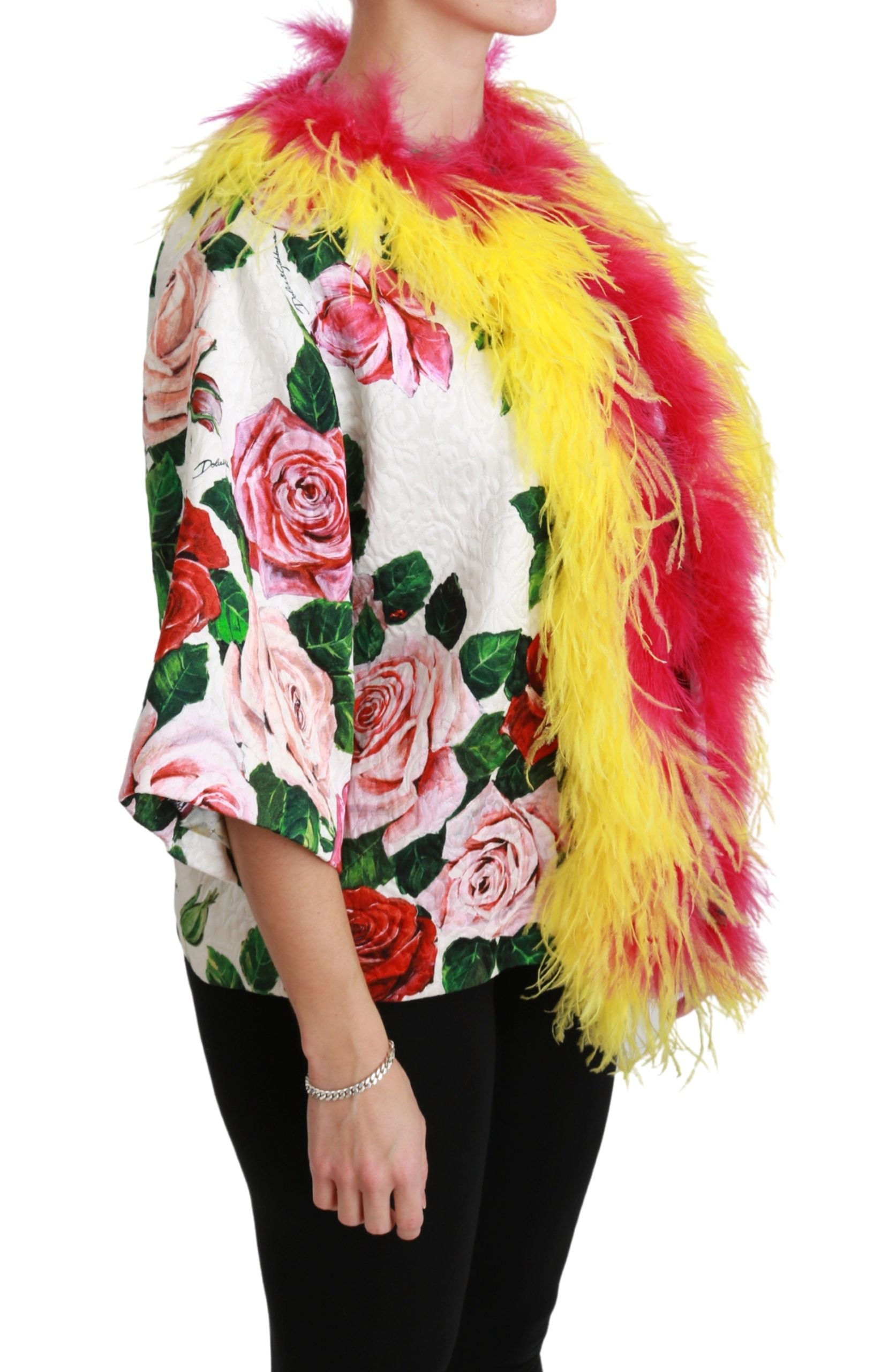 Veste Dolce & Gabbana cape blanche
