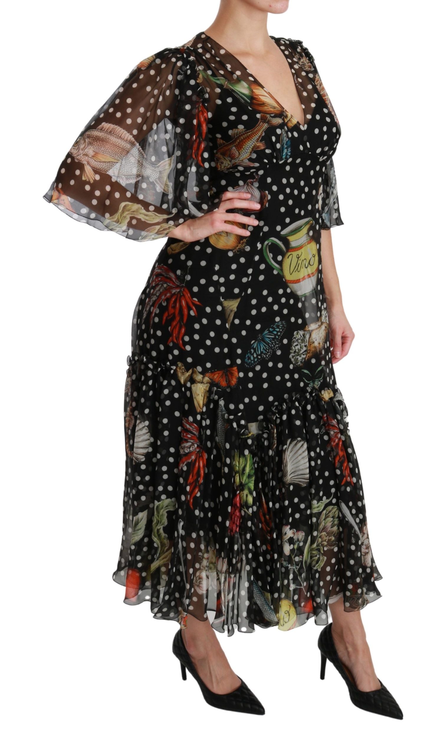 Robe Dolce & Gabbana A-line noire