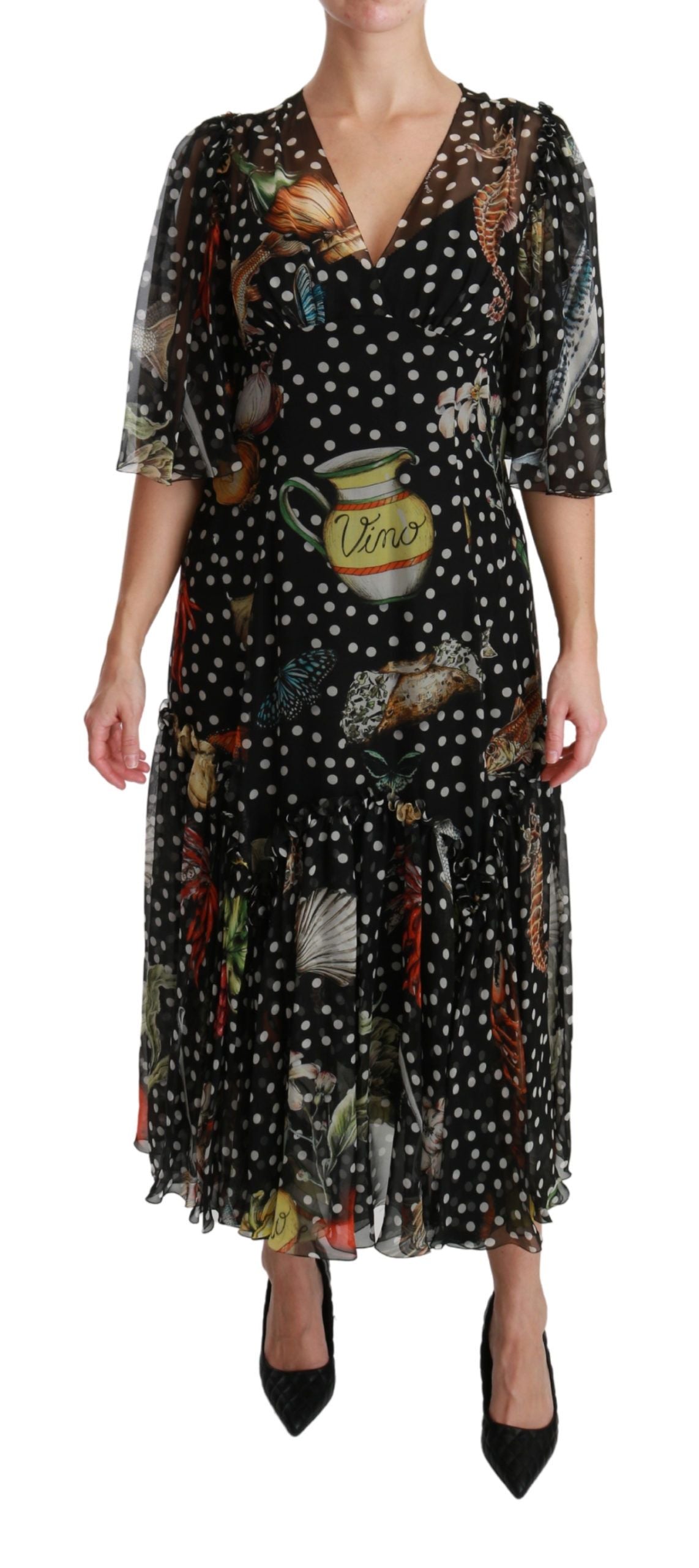 Robe Dolce & Gabbana A-line noire