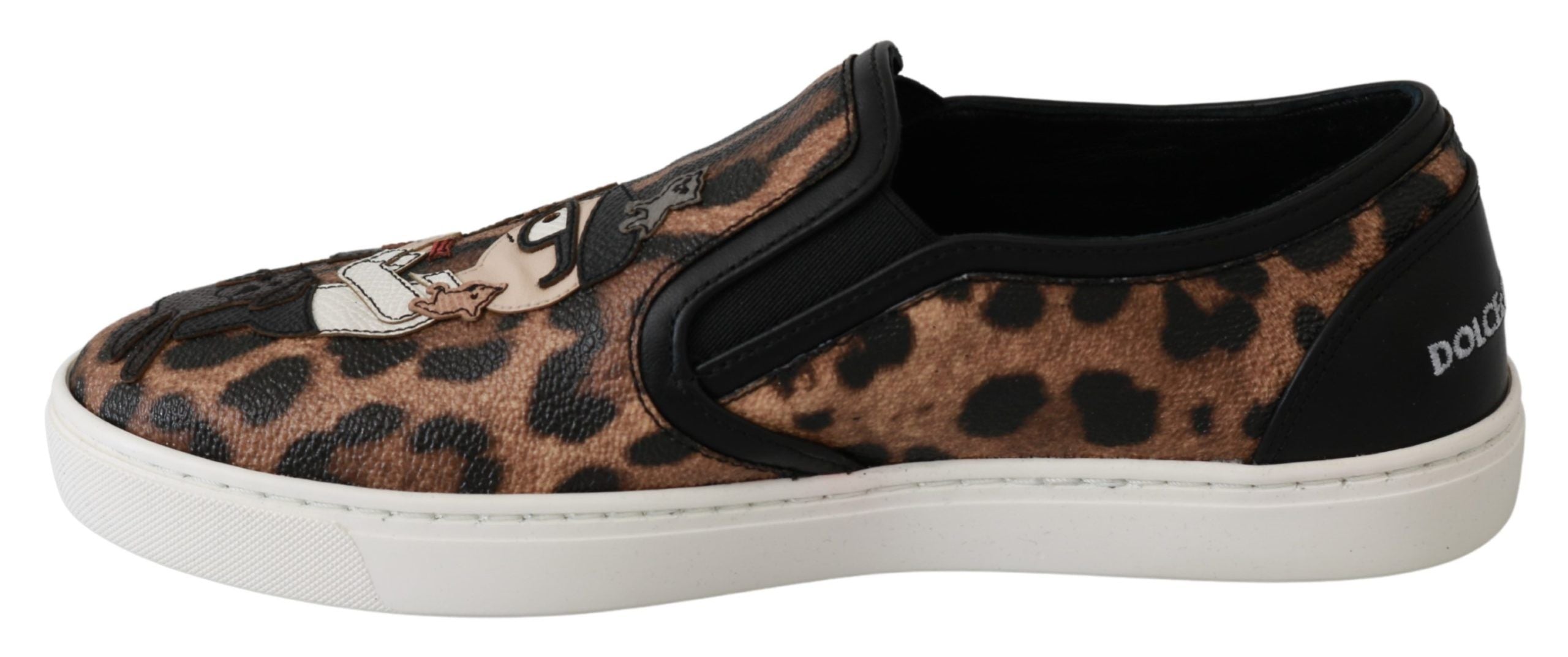Loafers Dolce & Gabbana léopard marron