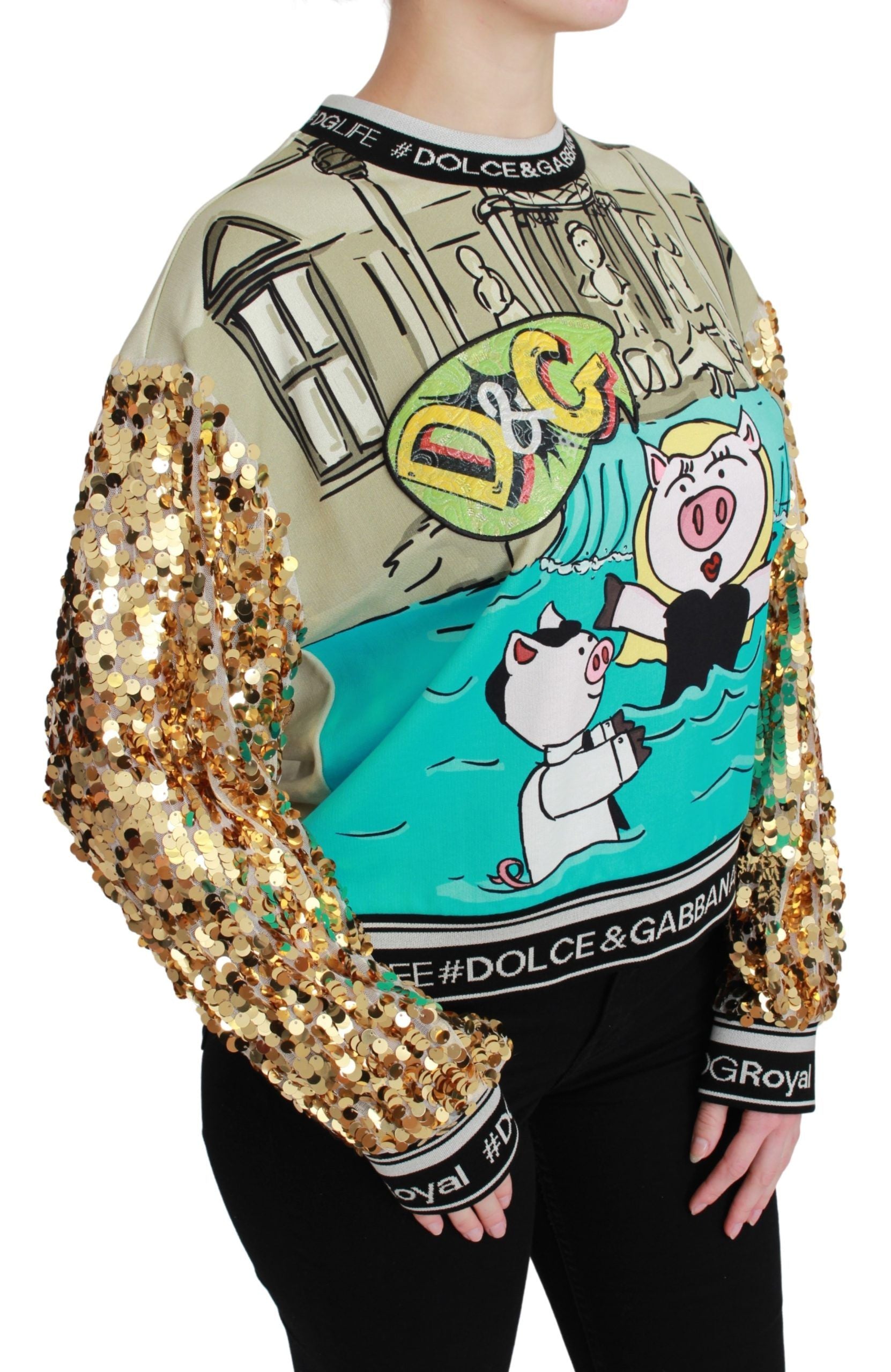 Pull Dolce & Gabbana Year of the Pig multicolore