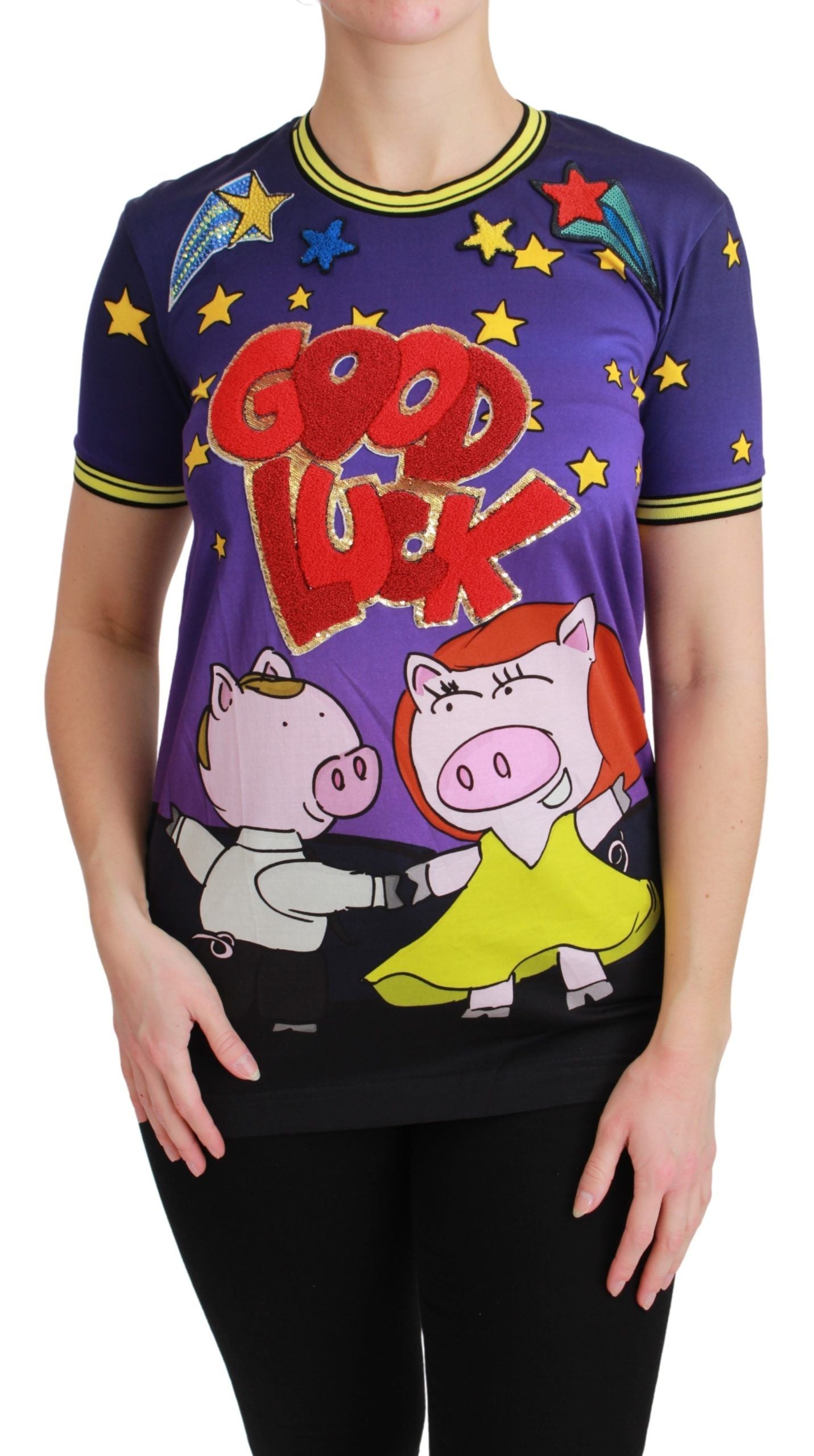 T-shirt Dolce & Gabbana Year of the Pig violet