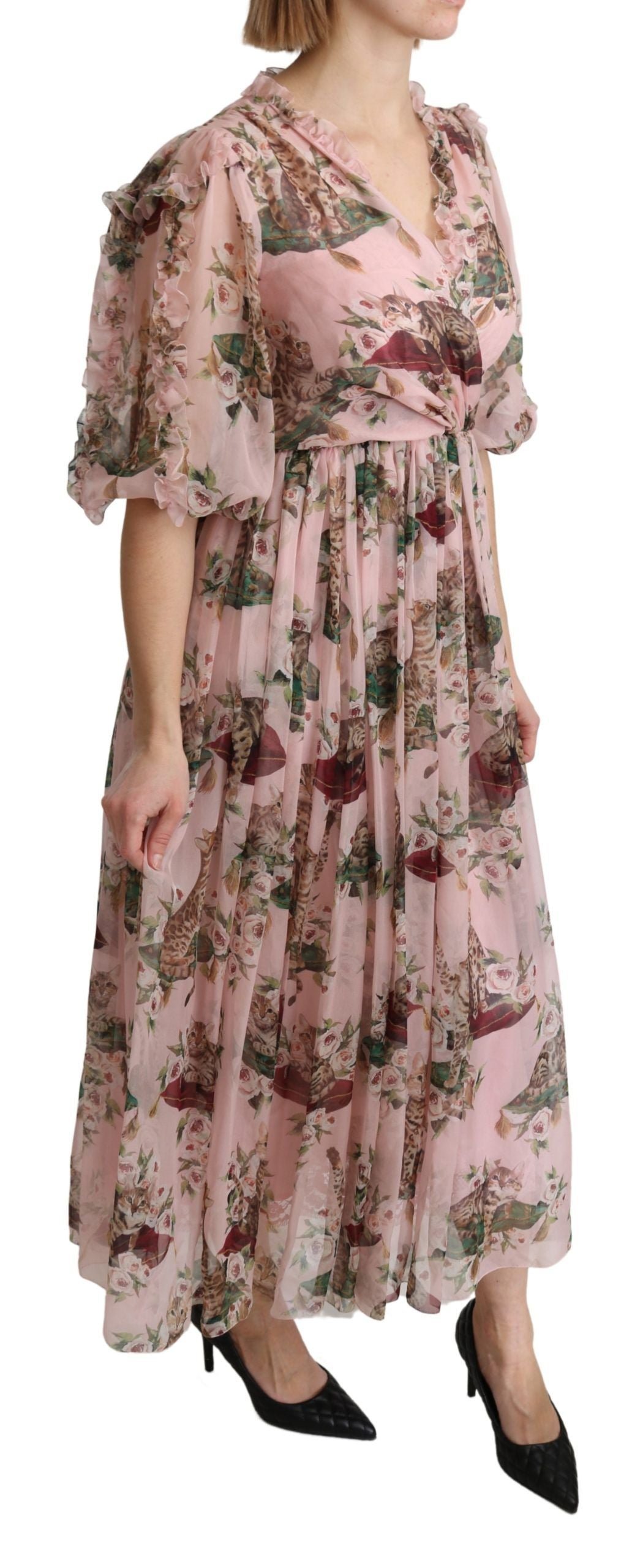 Robe Dolce & Gabbana A-line rose