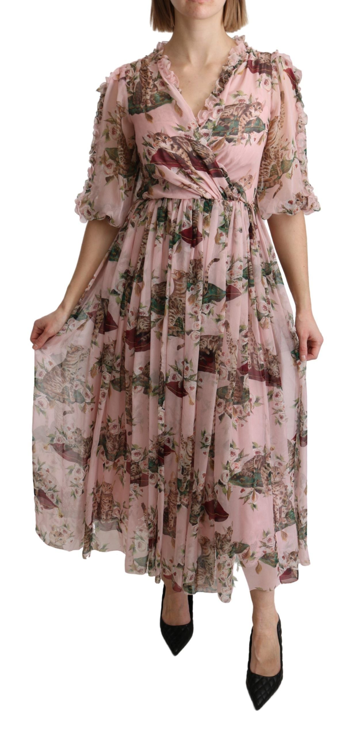 Robe Dolce & Gabbana A-line rose