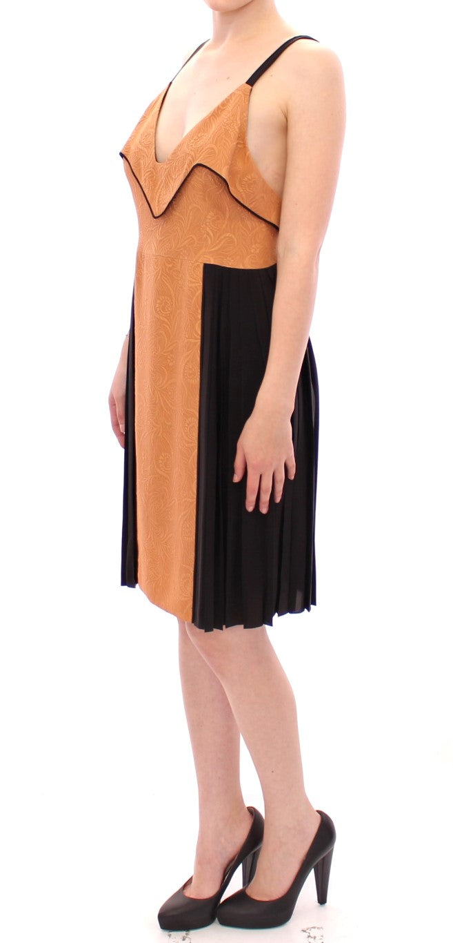 Robe FILOS sans manches bronze et noire