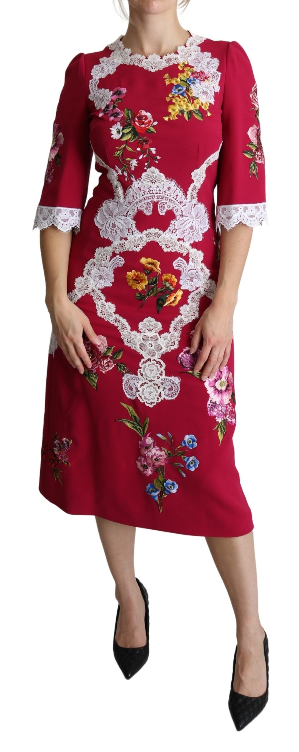 Robe Dolce & Gabbana Sheath rouge