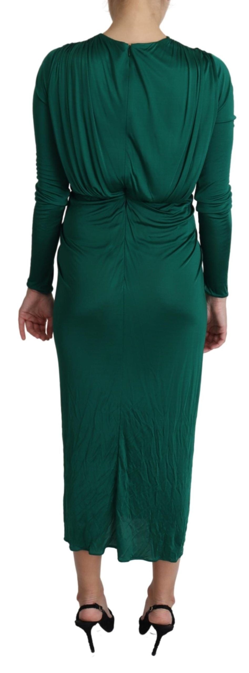 Robe Dolce & Gabbana midi verte