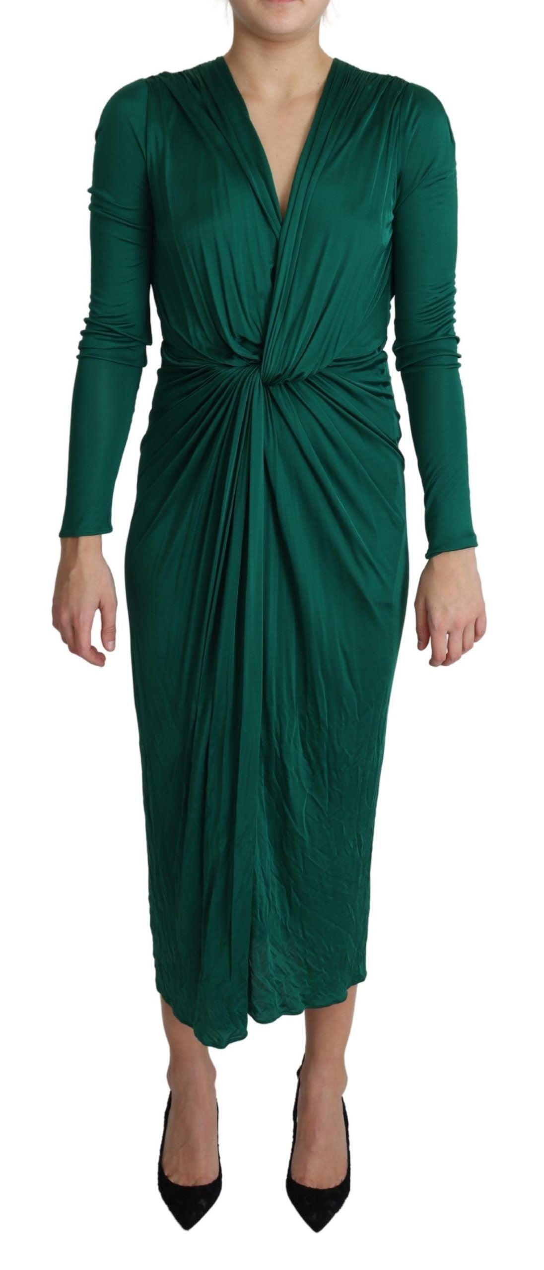 Robe Dolce & Gabbana midi verte