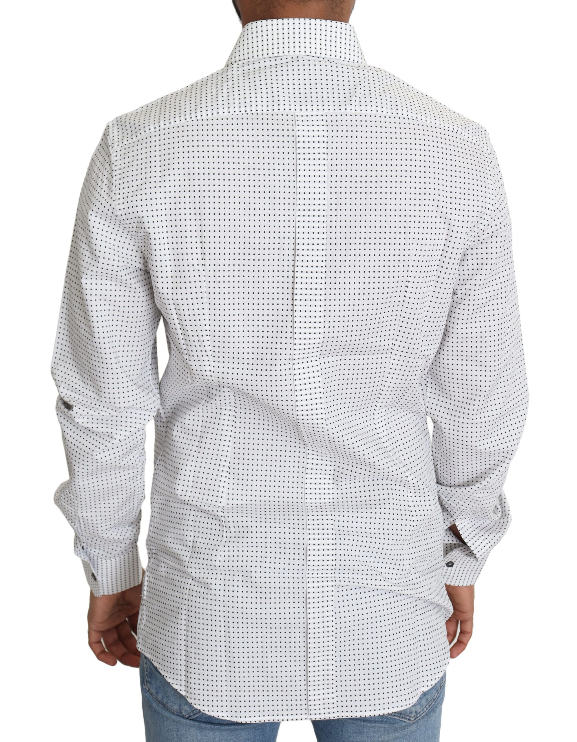 Chemise Dolce & Gabbana à pois noirs et blancs