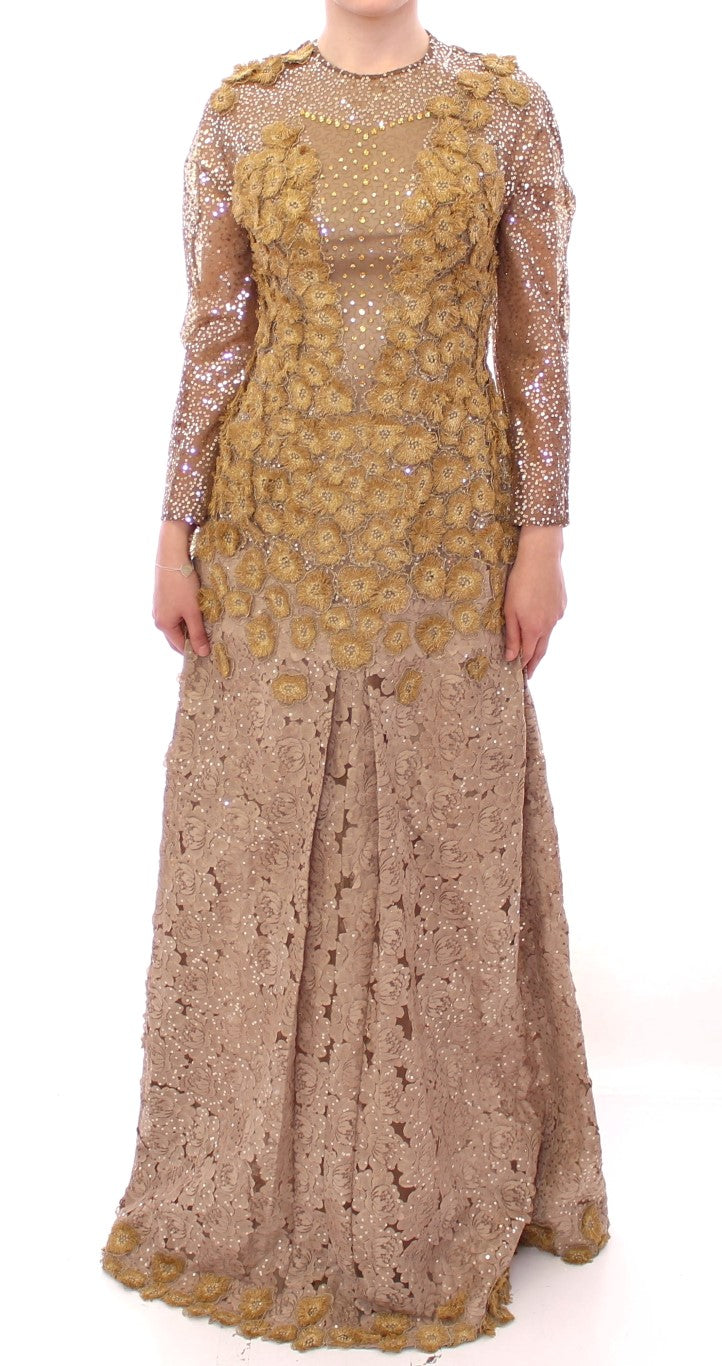 Robe longue Lanre Da Silva Ajayi dorée