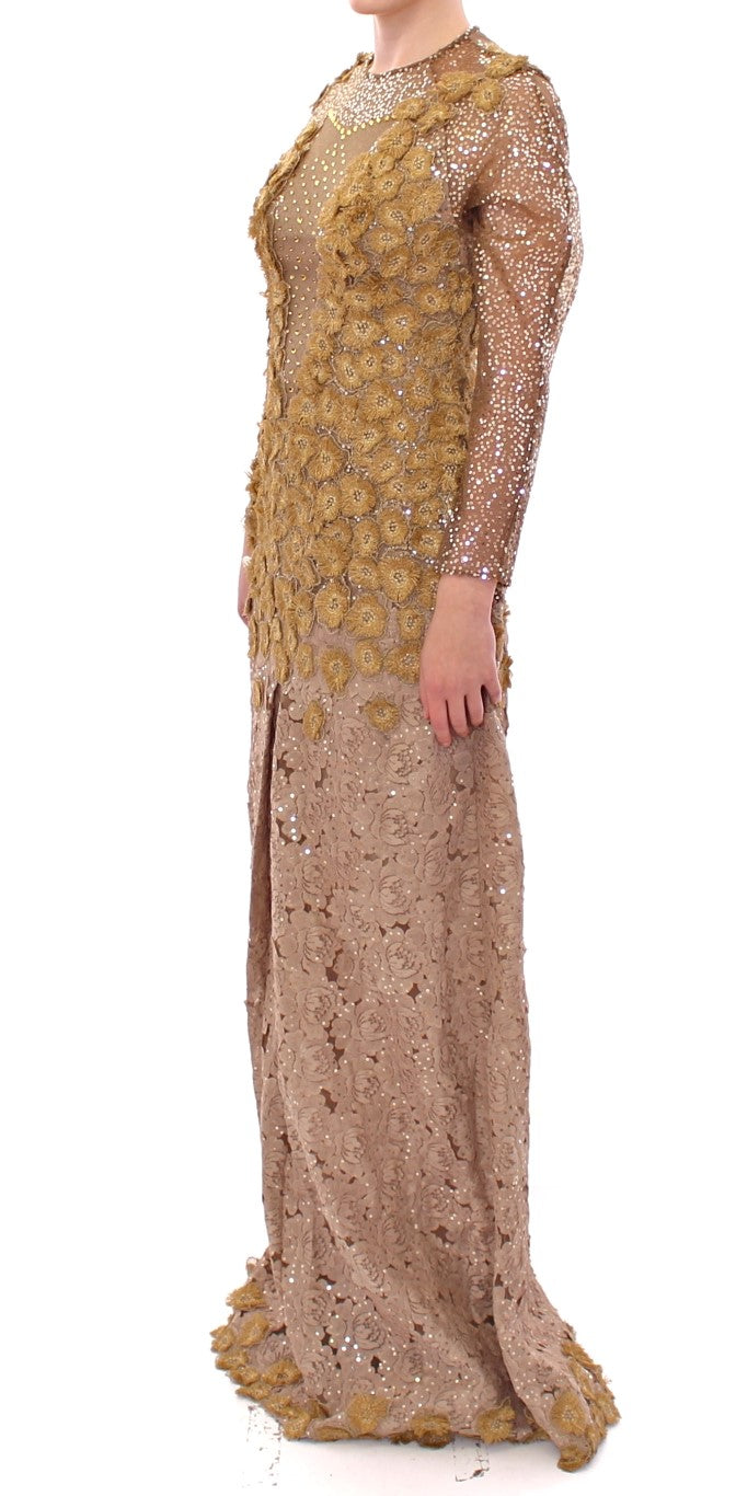 Robe longue Lanre Da Silva Ajayi dorée