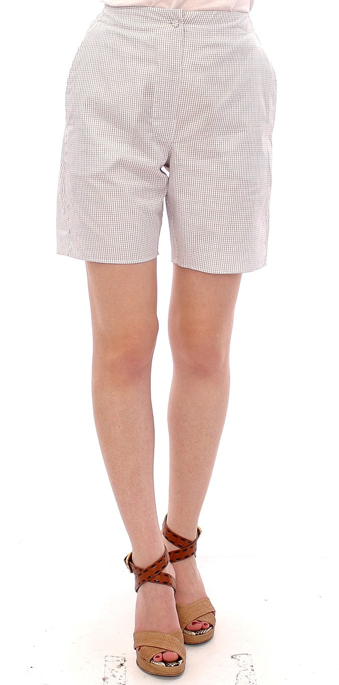 Shorts Andrea Incontri Checkered blancs