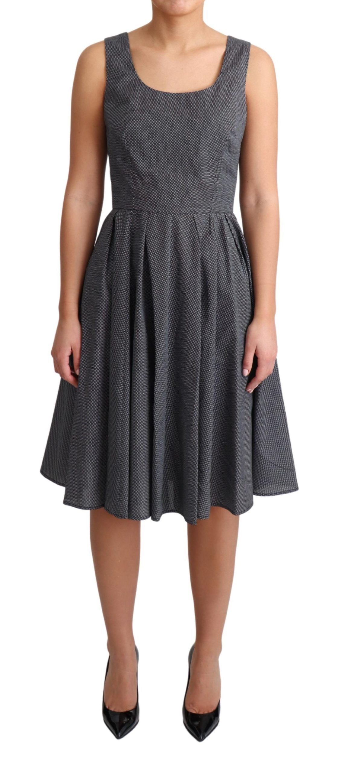 Robe Dolce & Gabbana A-line pois noirs