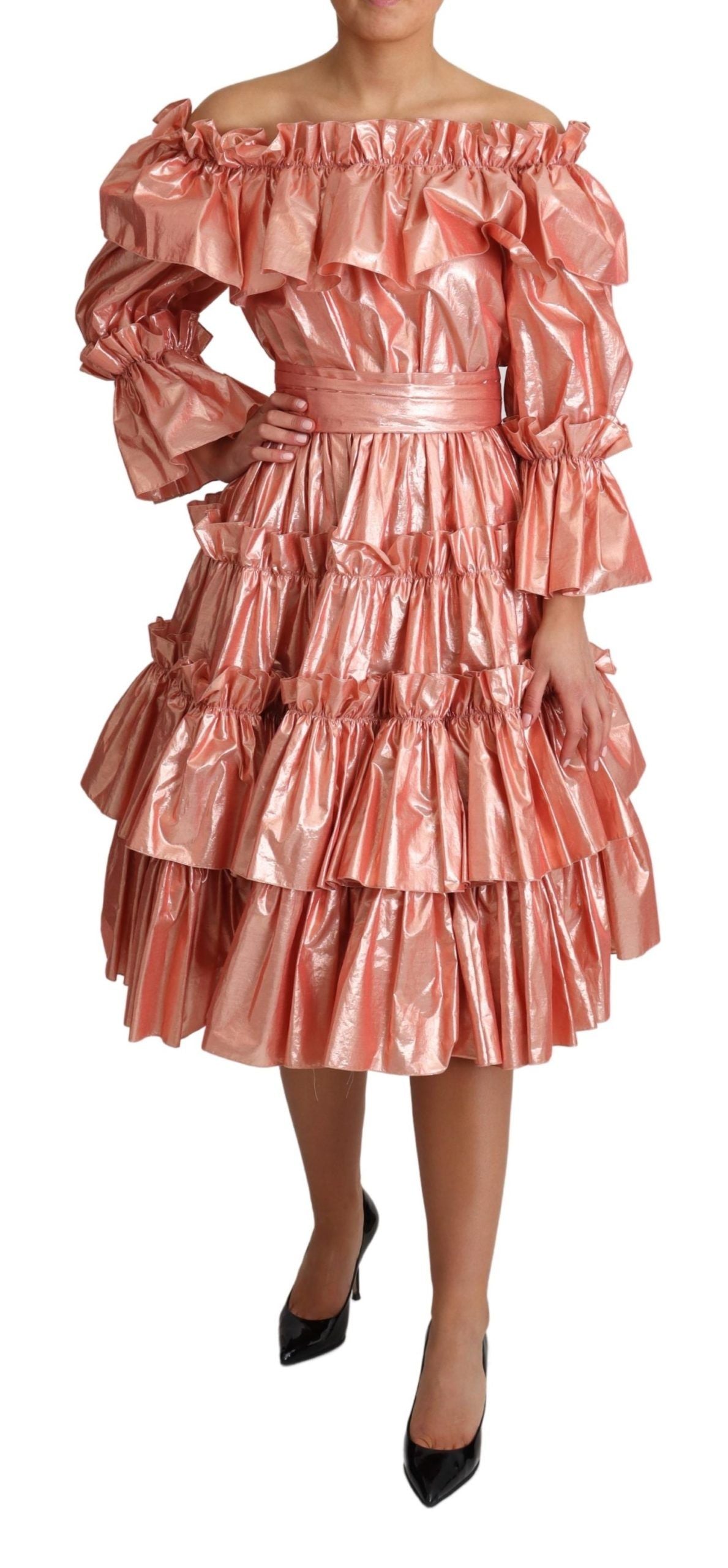 Robe DOLCE & GABBANA Ruffled rose