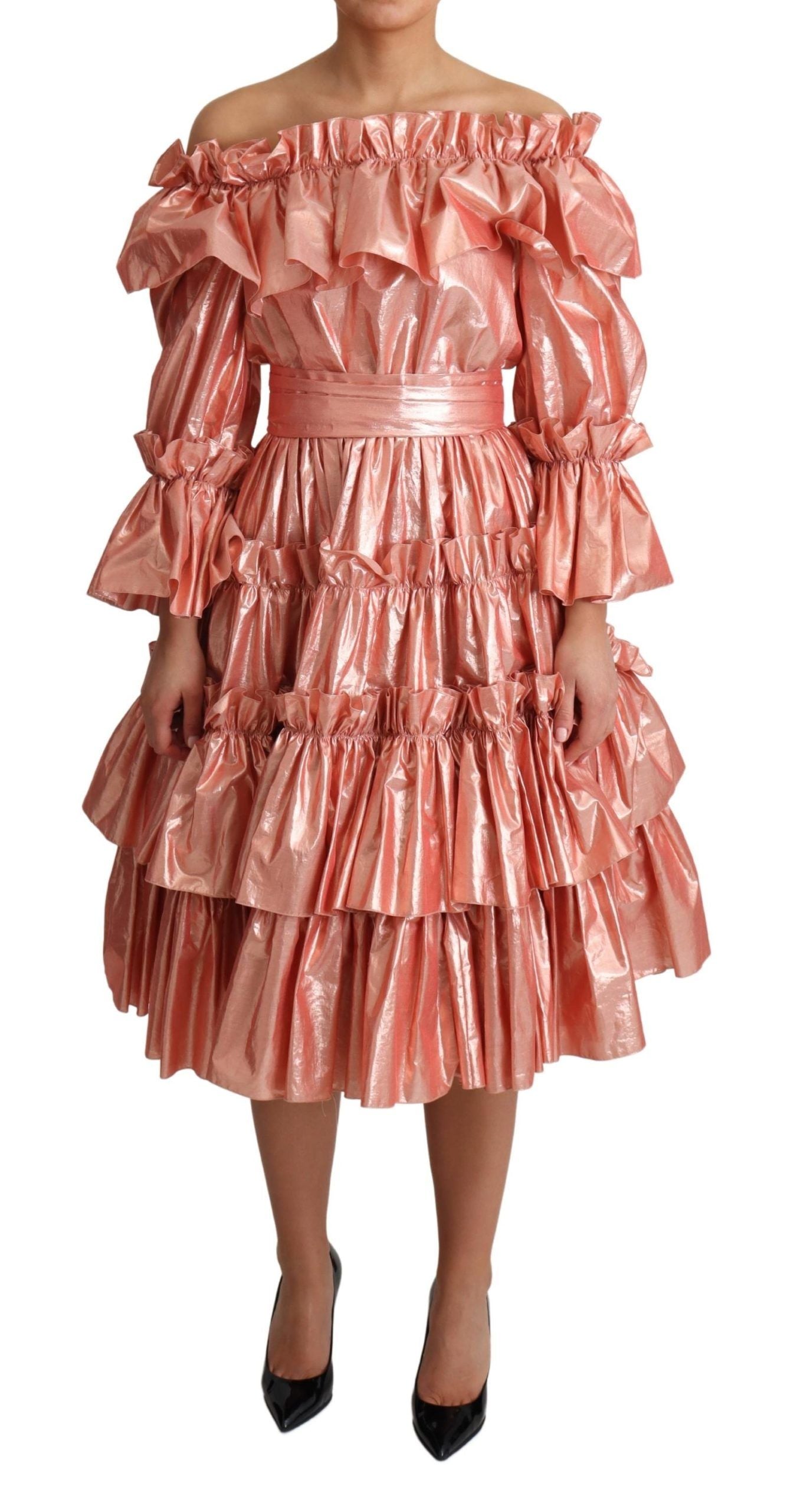Robe DOLCE & GABBANA Ruffled rose