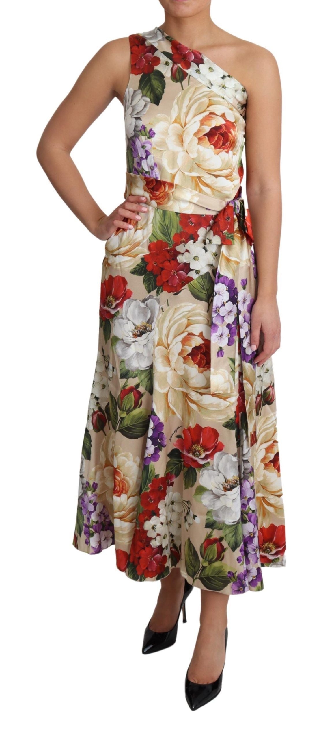 Robe Dolce & Gabbana asymétrique multicolore