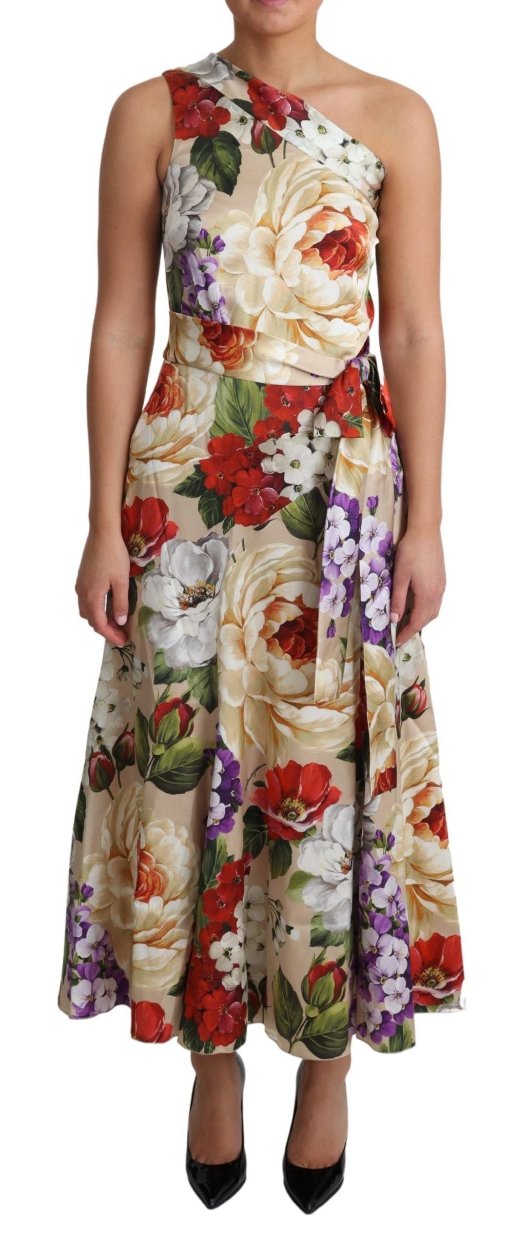 Robe Dolce & Gabbana asymétrique multicolore