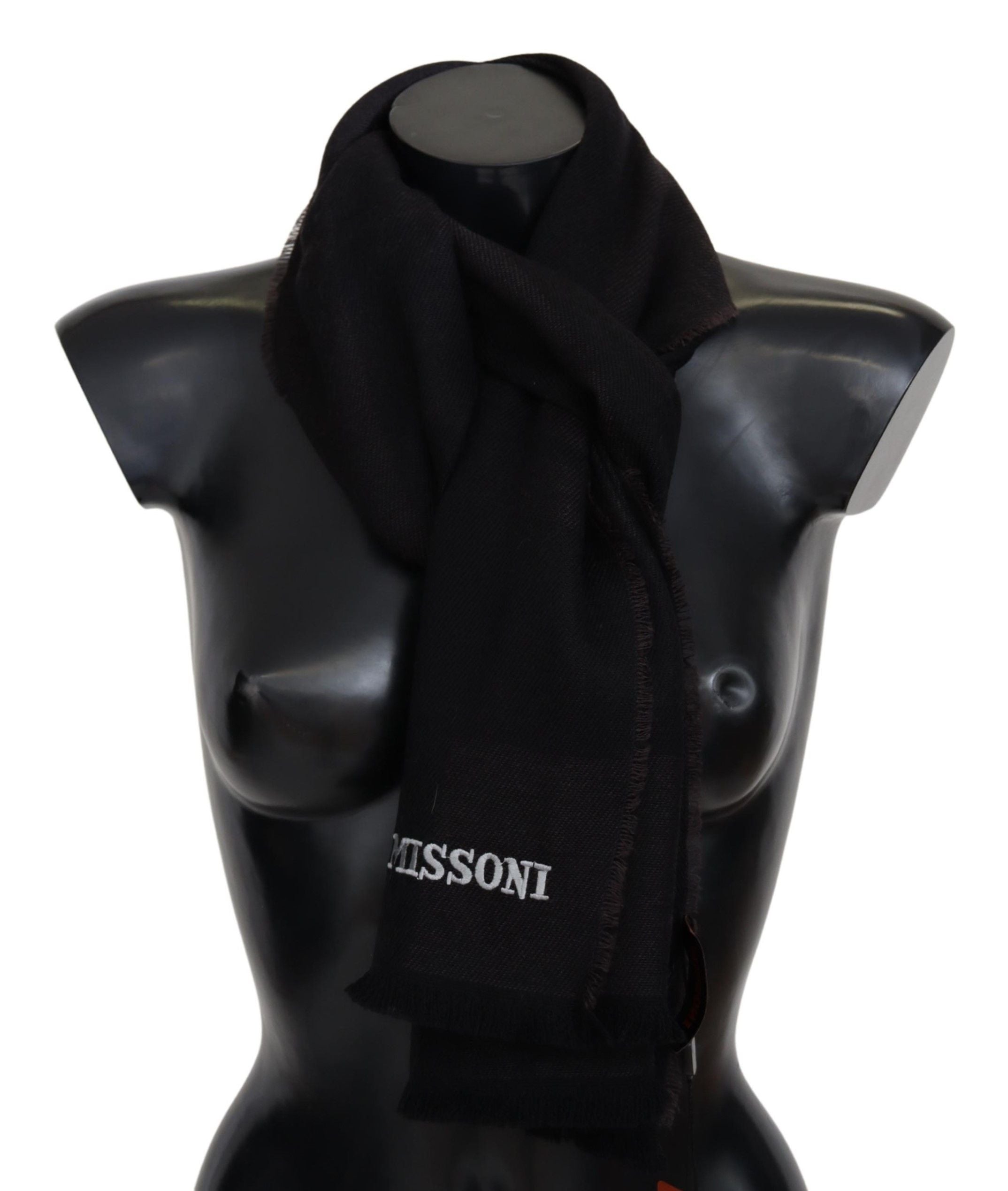 Écharpe Missoni unisexe noire