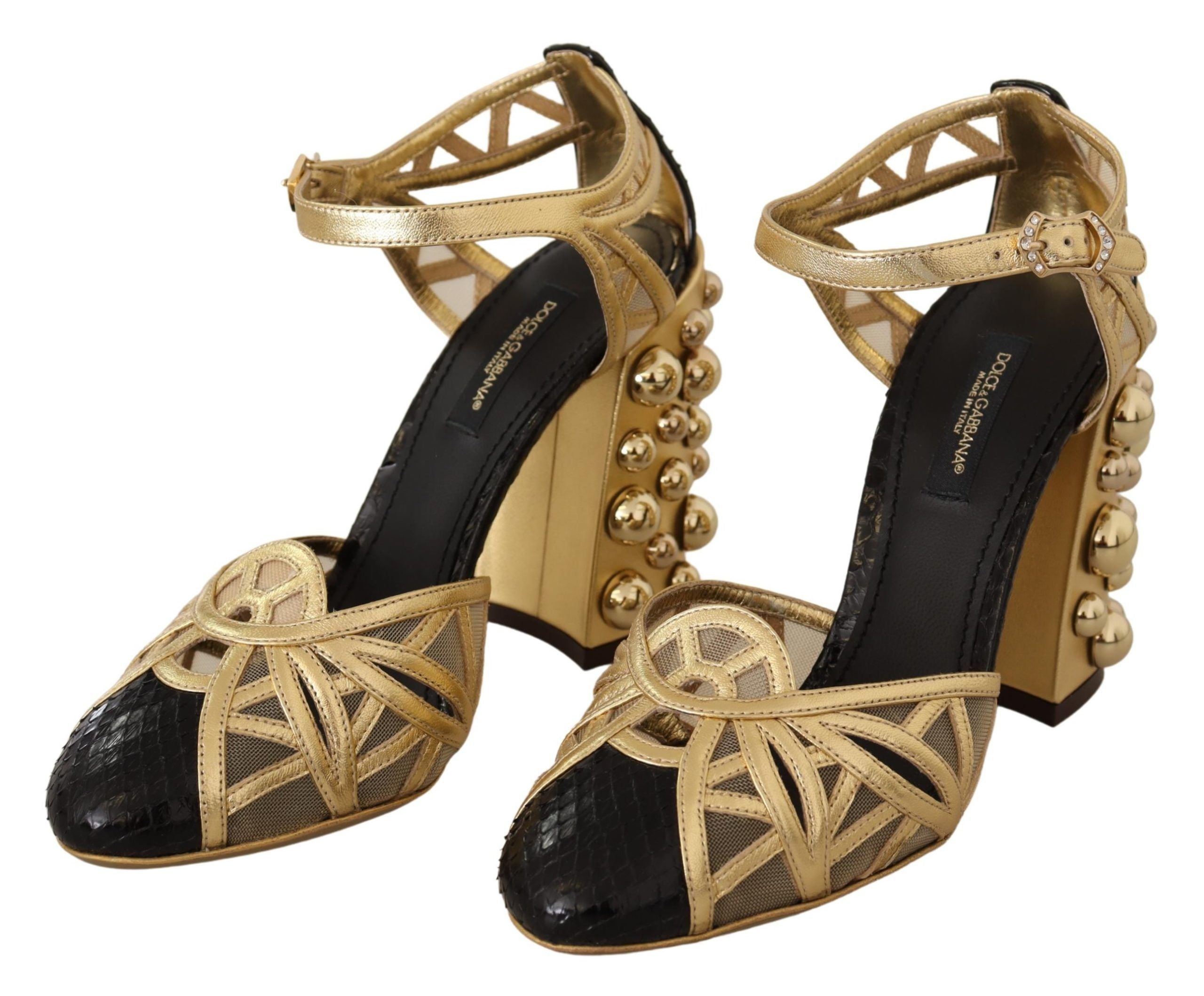 Escarpins Dolce & Gabbana à talons noires et dorées