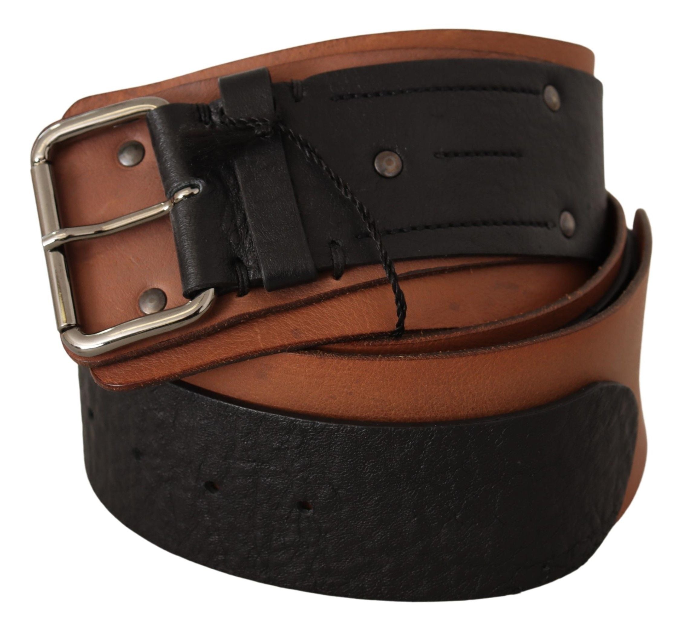 Ceinture C’n’C’ Costume National marron noir