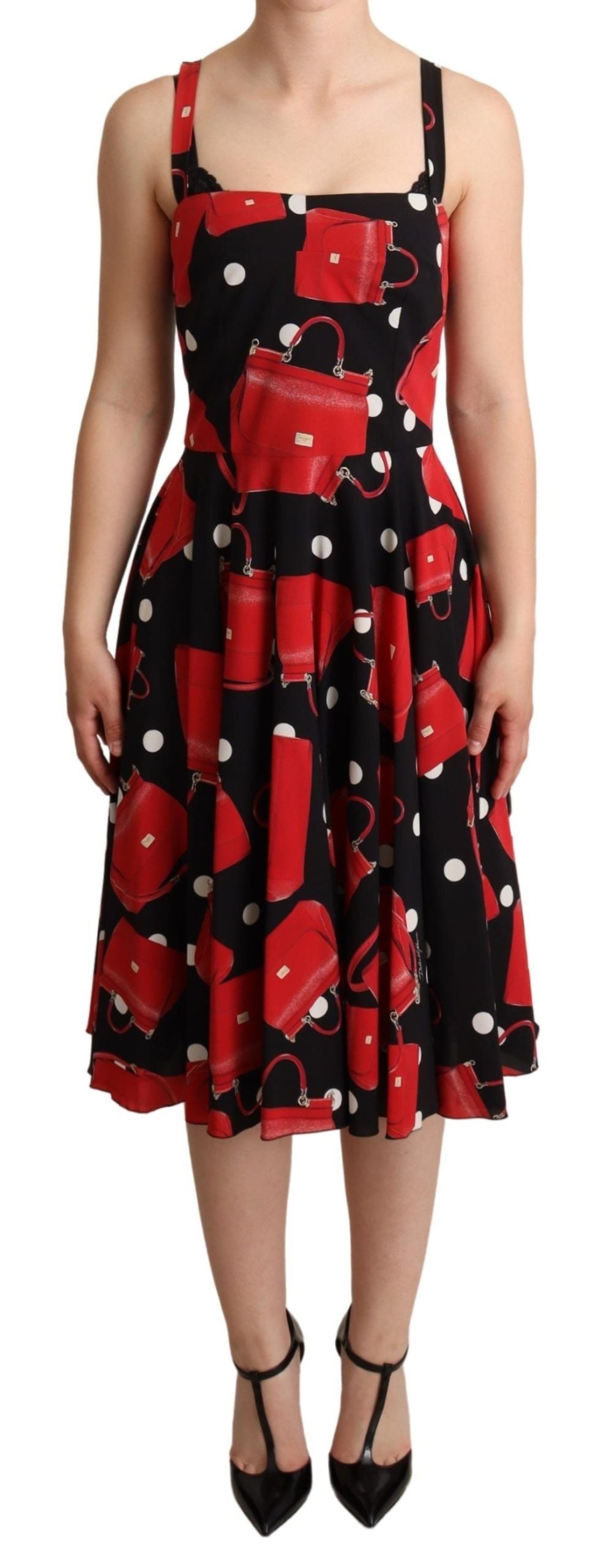 Robe Dolce & Gabbana imprimé sac noire