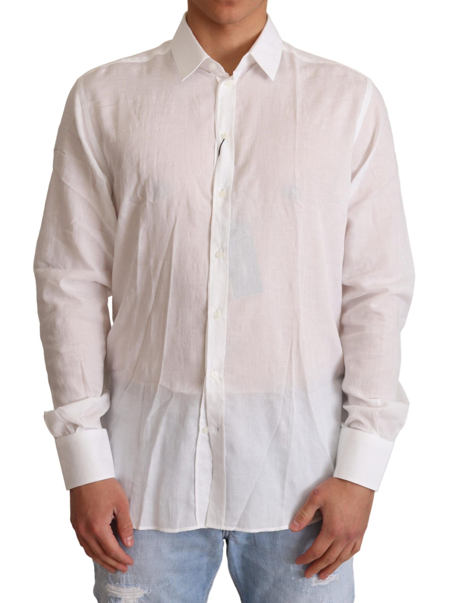 Chemise Dolce & Gabbana MARTINI blanche à motif floral