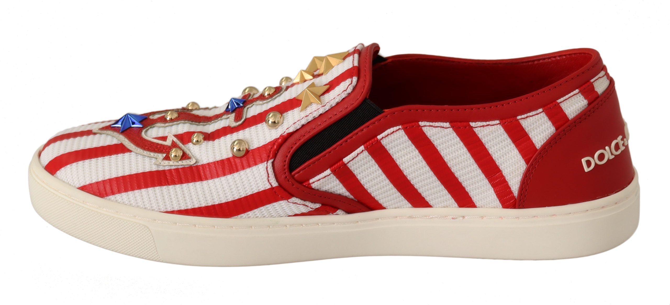 Loafers Dolce & Gabbana rouges et blancs