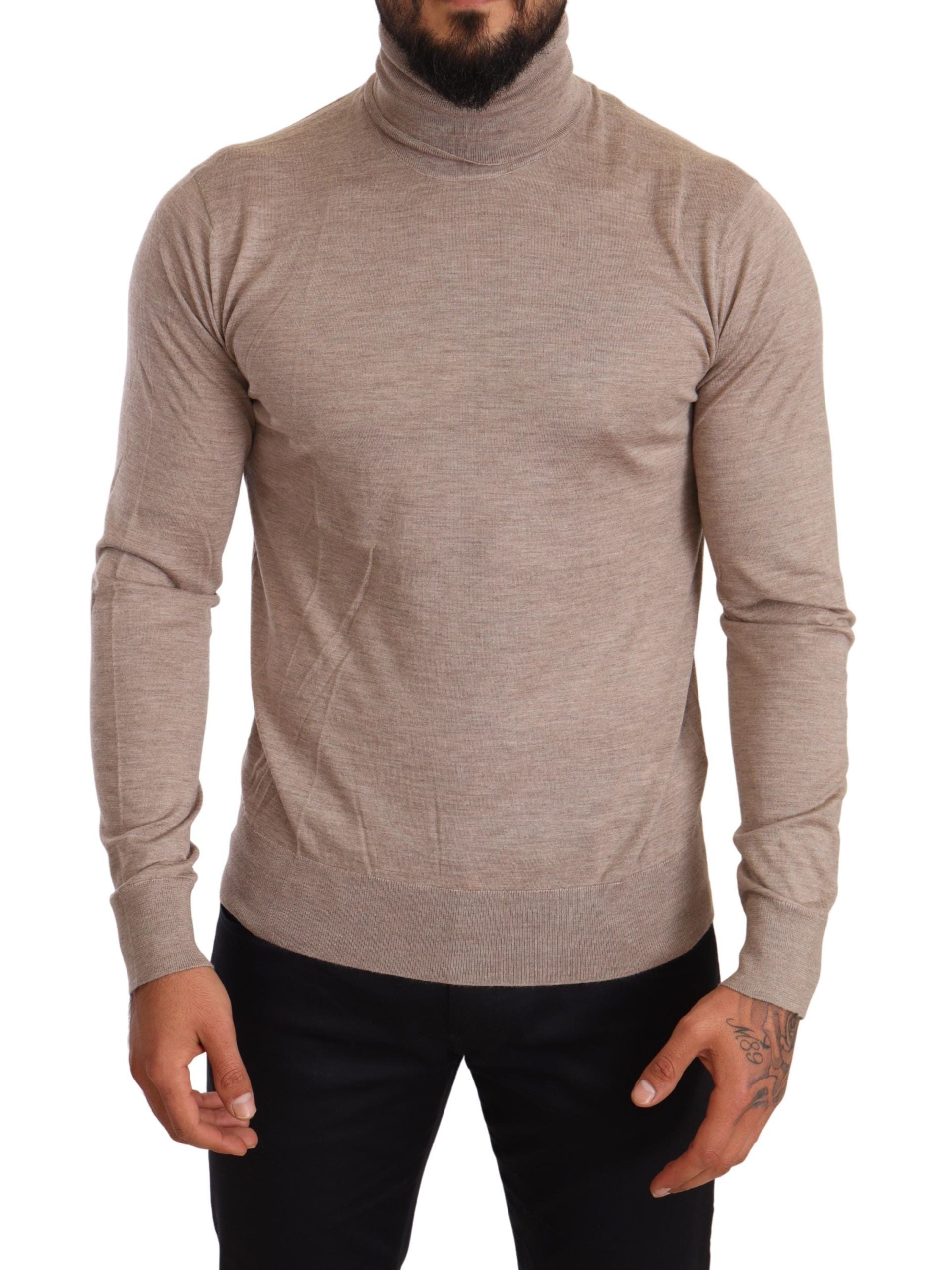 Pull DOLCE & GABBANA turtleneck beige