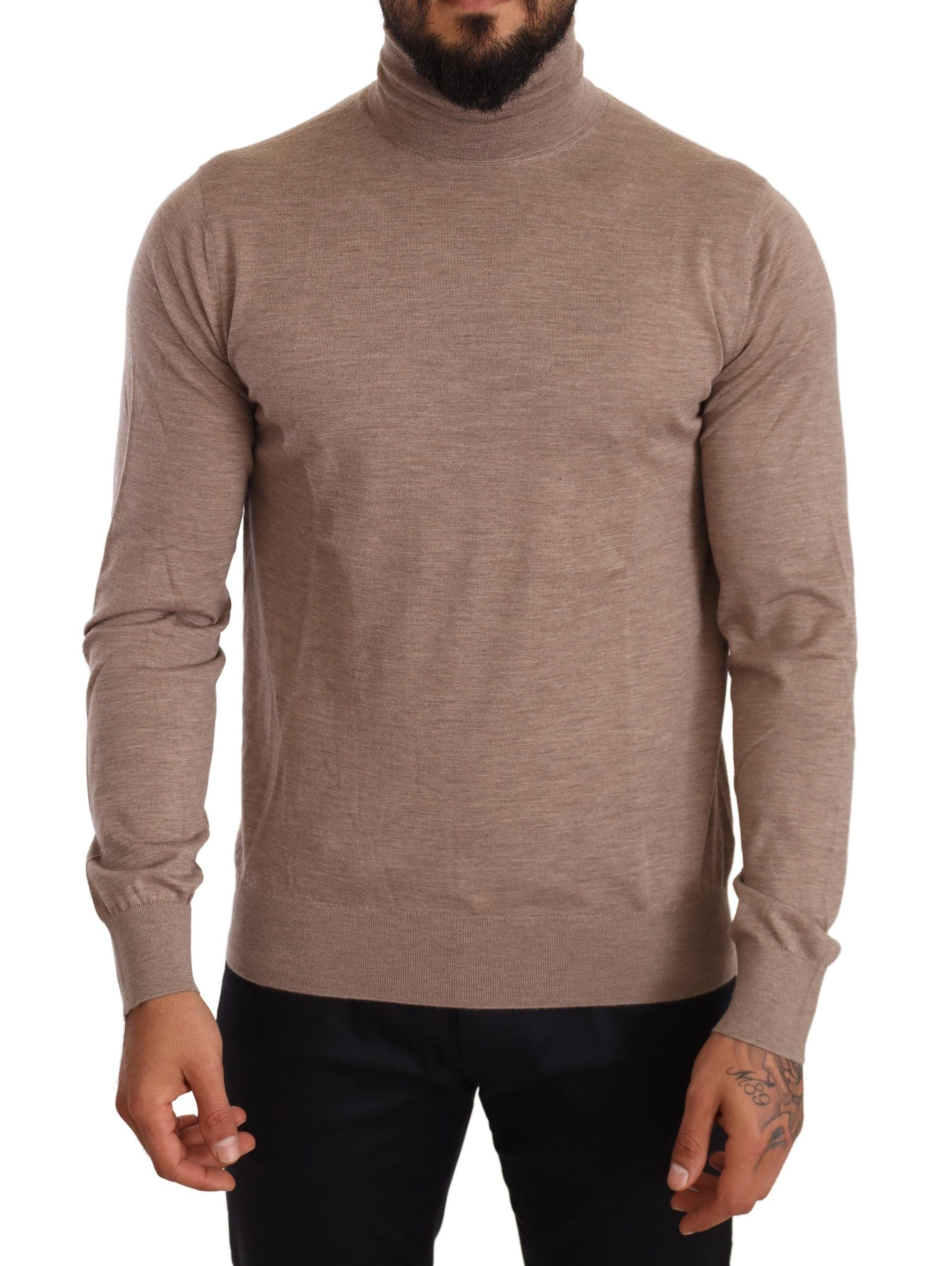 Pull DOLCE & GABBANA turtleneck marron