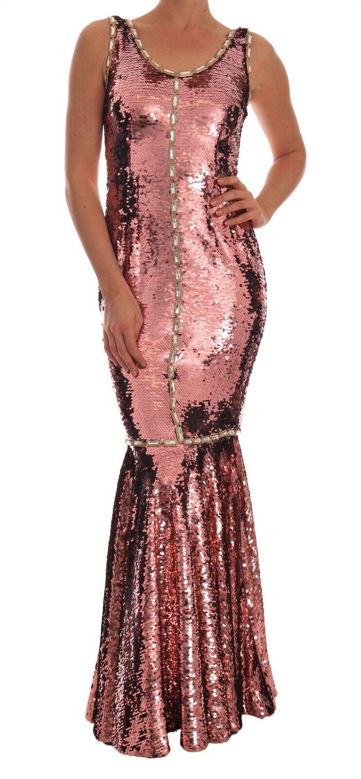 Robe Dolce & Gabbana Long sheath rose