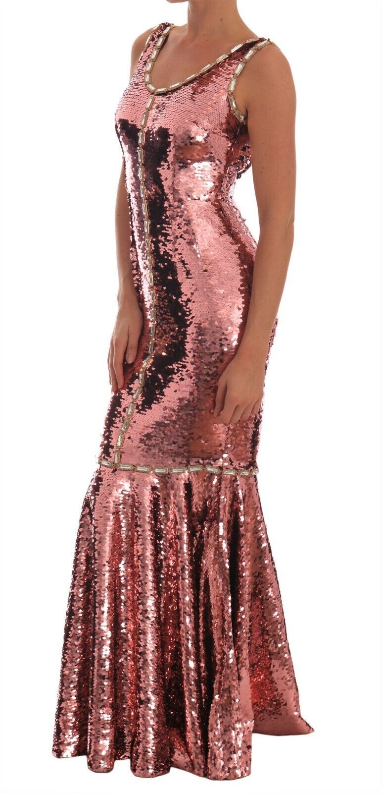 Robe Dolce & Gabbana Long sheath rose