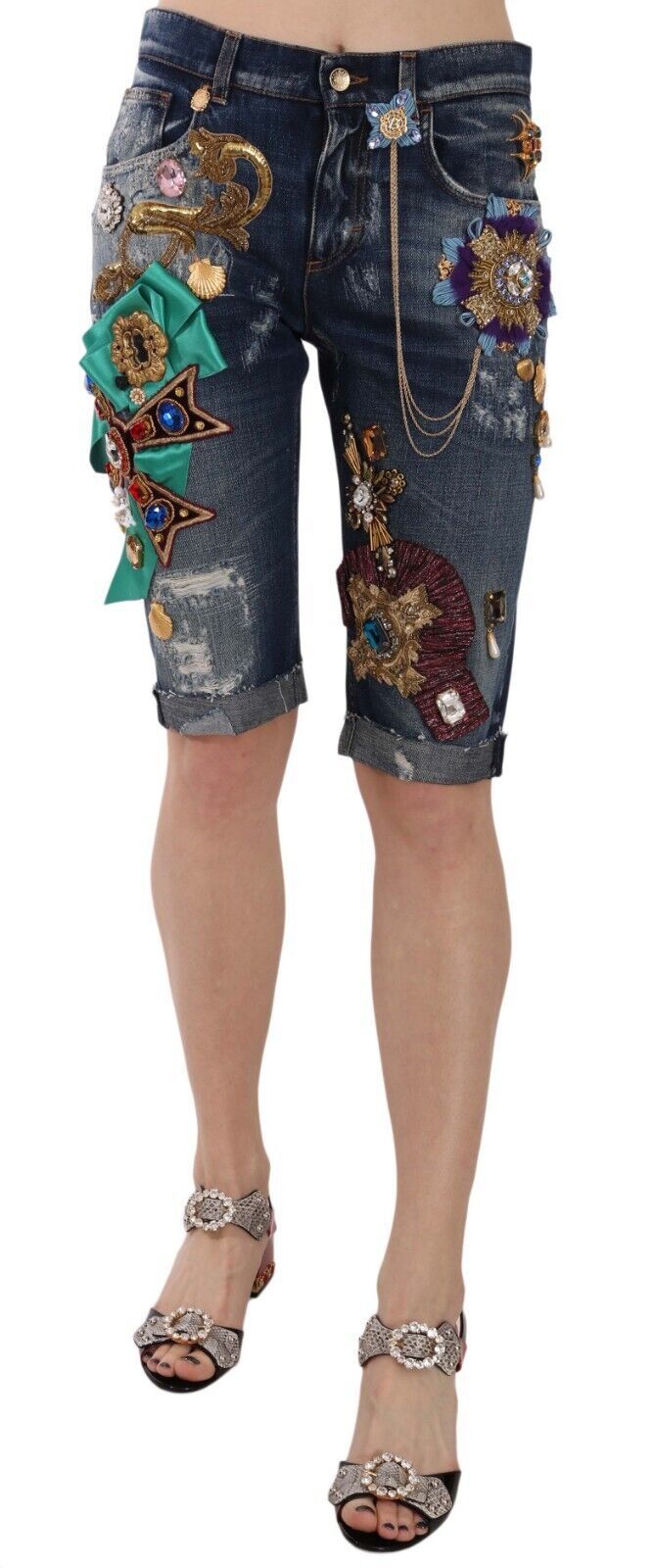 Shorts Dolce & Gabbana en denim bleu