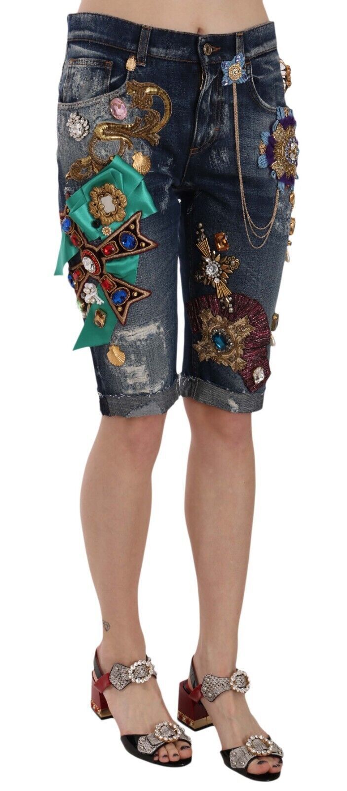 Shorts Dolce & Gabbana en denim bleu