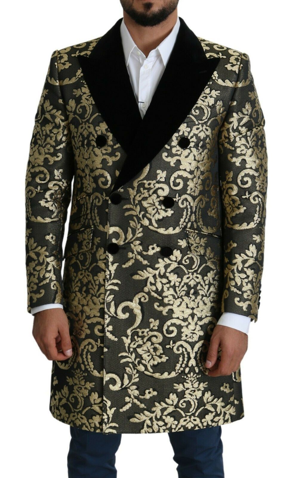 Manteau Dolce & Gabbana Sicilia noir gold