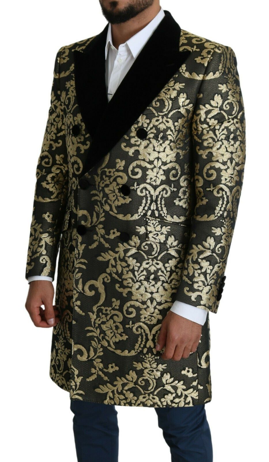 Manteau Dolce & Gabbana Sicilia noir gold