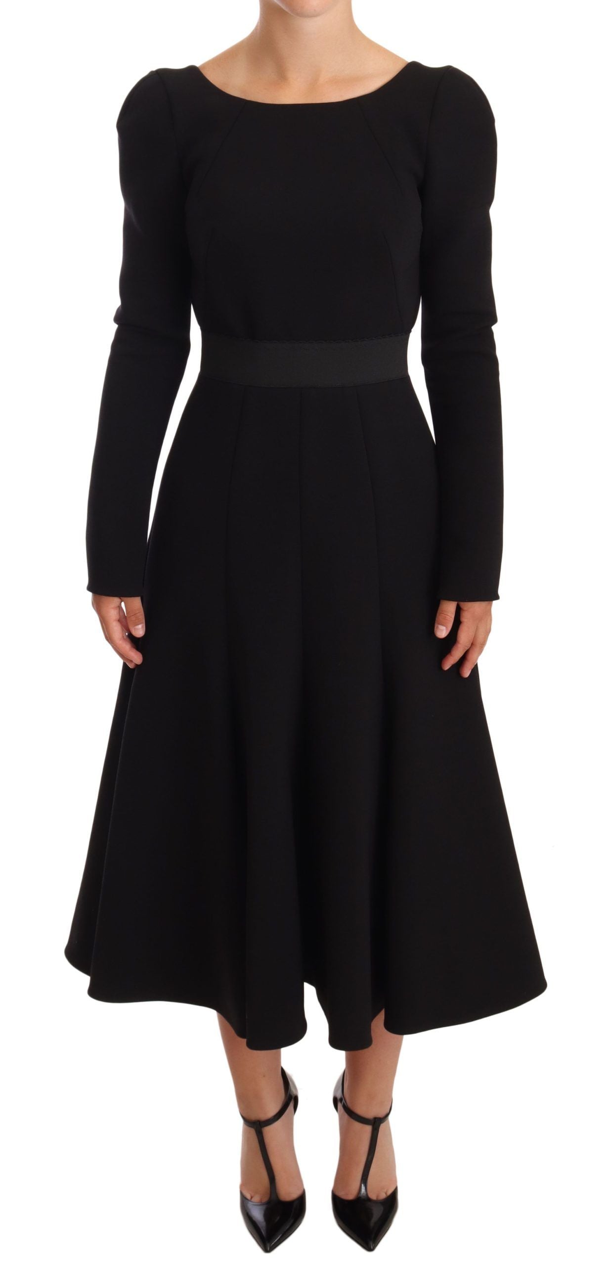 Robe Dolce & Gabbana mi-longue noire
